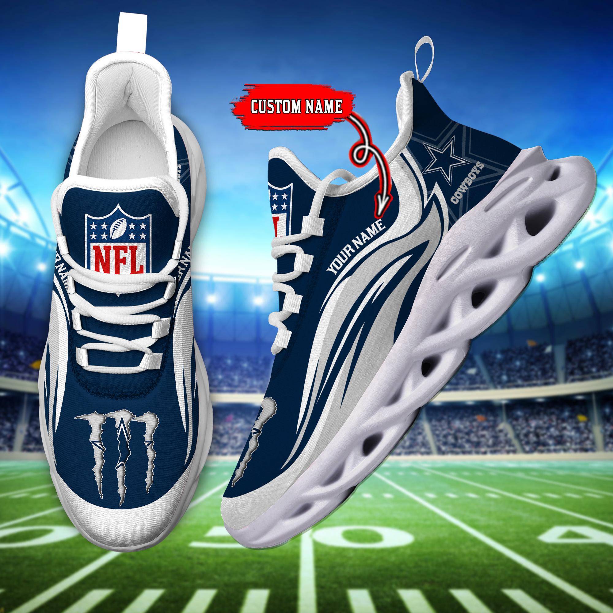 nordmerch dallas cowboys max soul shoes sneakers for men and women itl3z