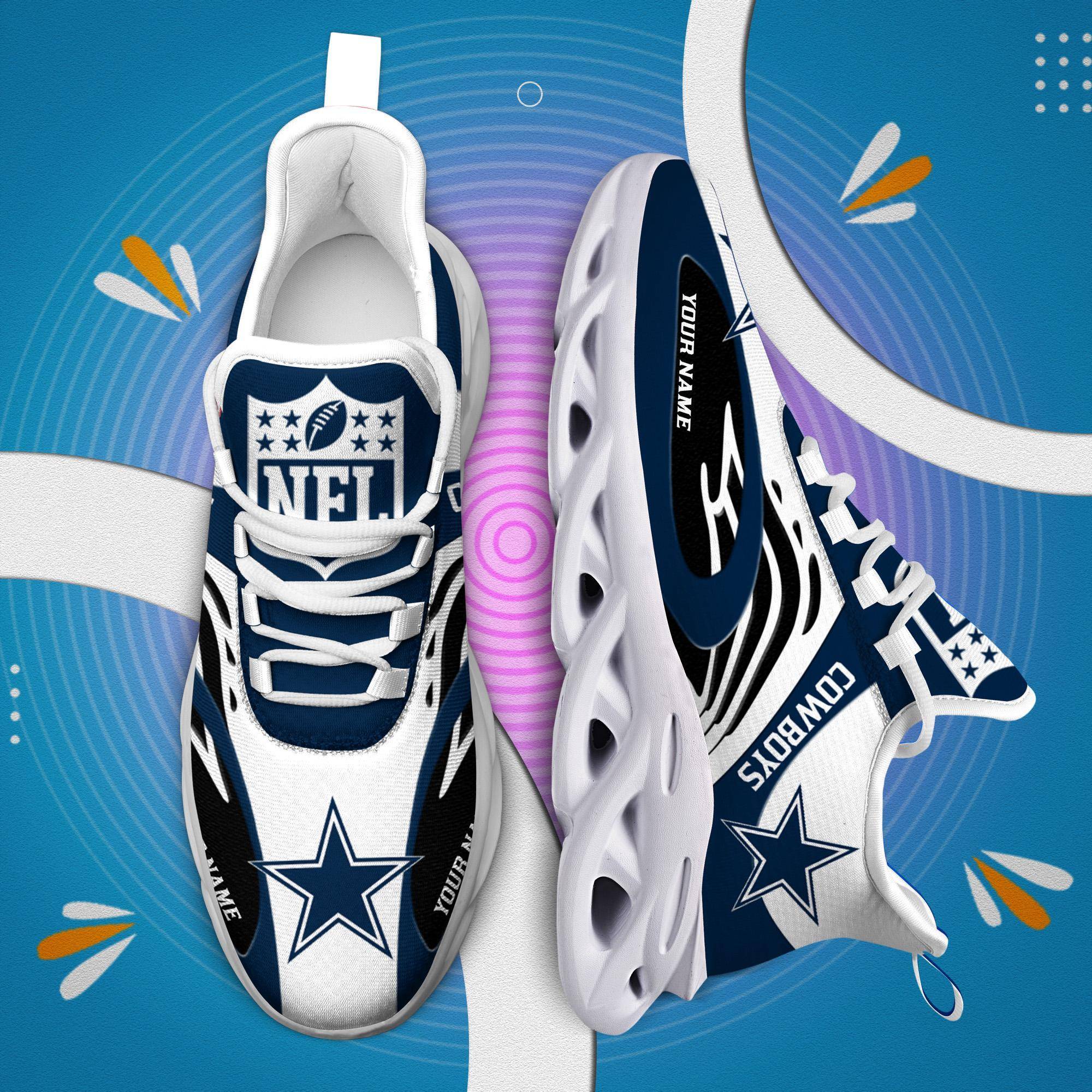 nordmerch dallas cowboys max soul shoes sneakers for men and women kimrm