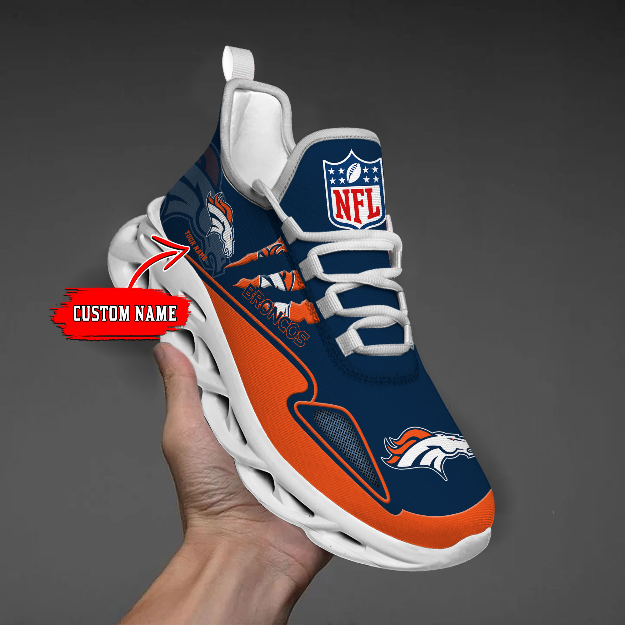 nordmerch denver broncos max soul shoes sneakers for men and women uqqwl