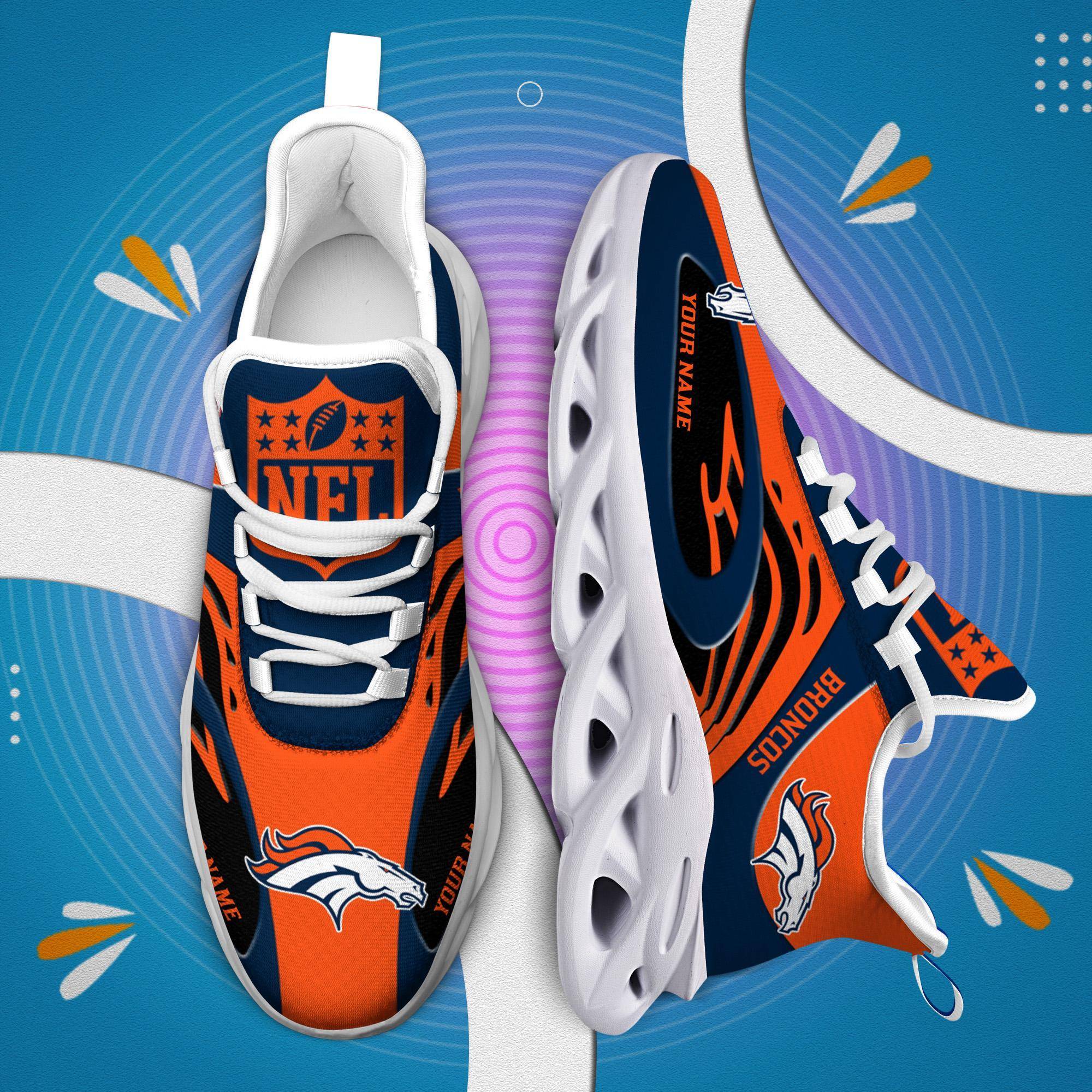 nordmerch denver broncos max soul shoes sneakers for men and women wuran