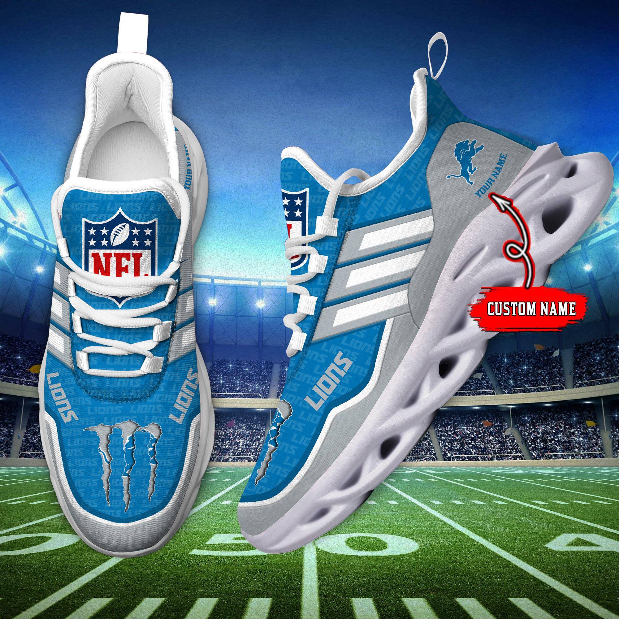 nordmerch detroit lions max soul shoes sneakers for men and women xouty