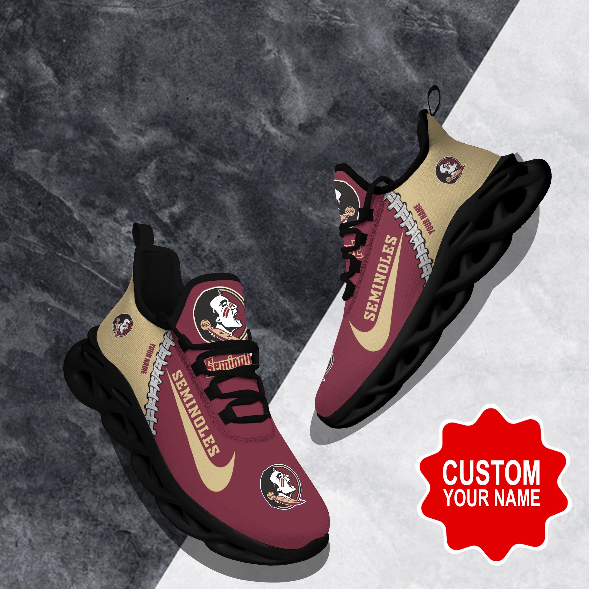 nordmerch florida state seminoles max soul shoes sneakers for men and women 9ghe9