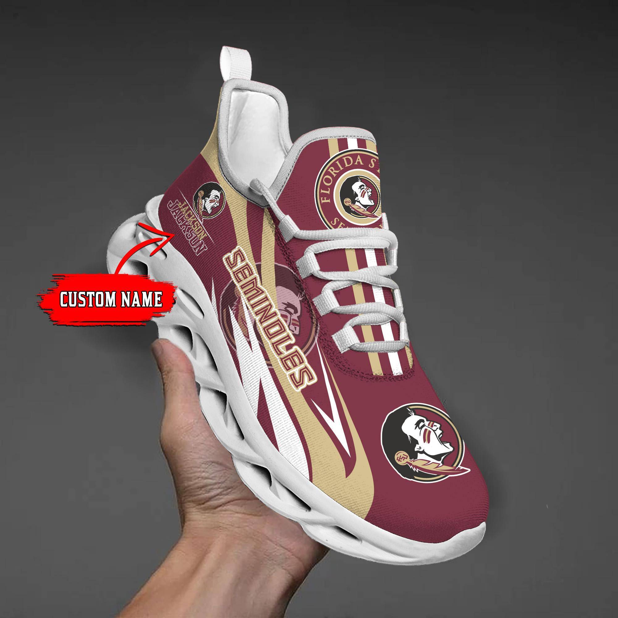 nordmerch florida state seminoles max soul shoes sneakers for men and women nhate