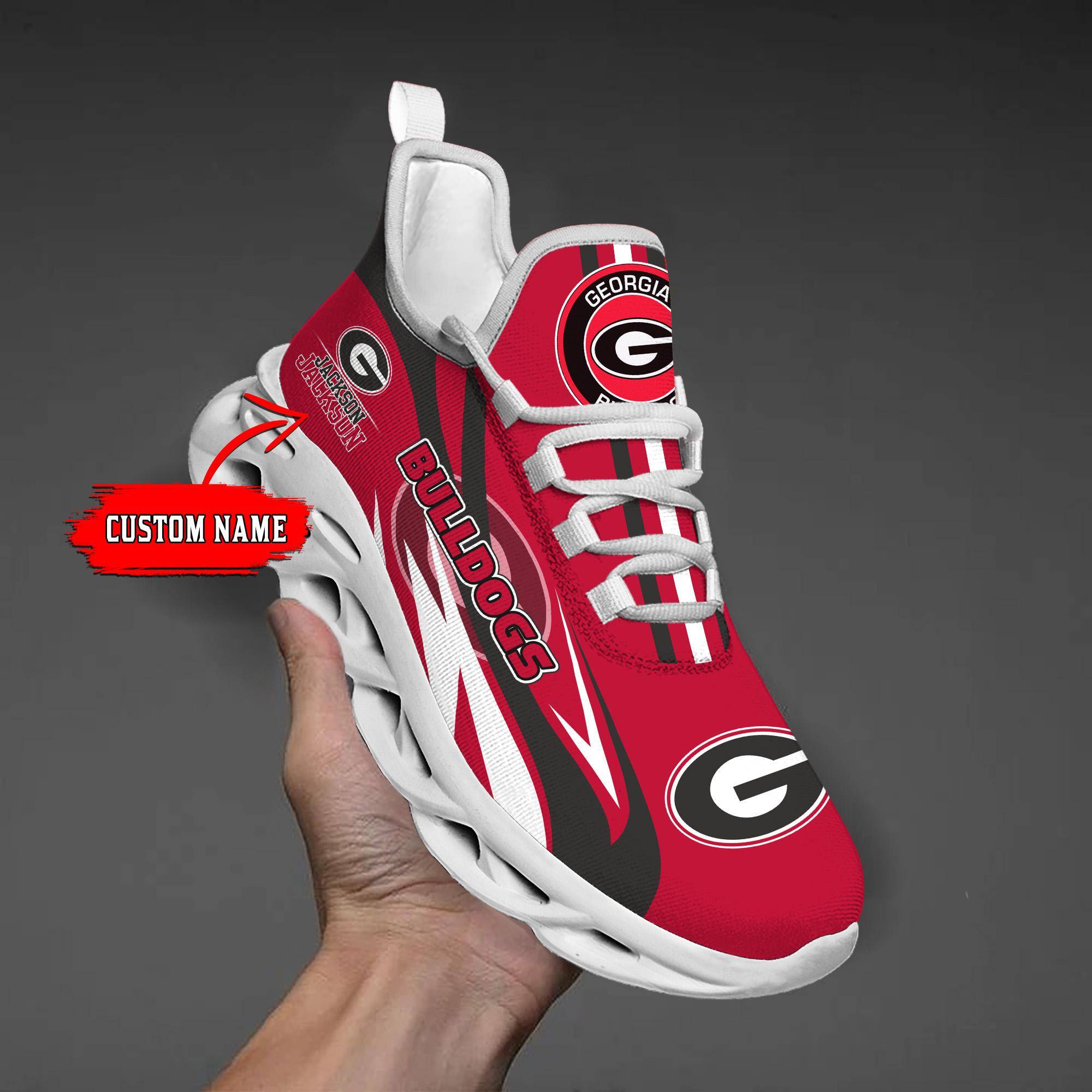 nordmerch georgia bulldogs max soul shoes sneakers for men and women 58tcy