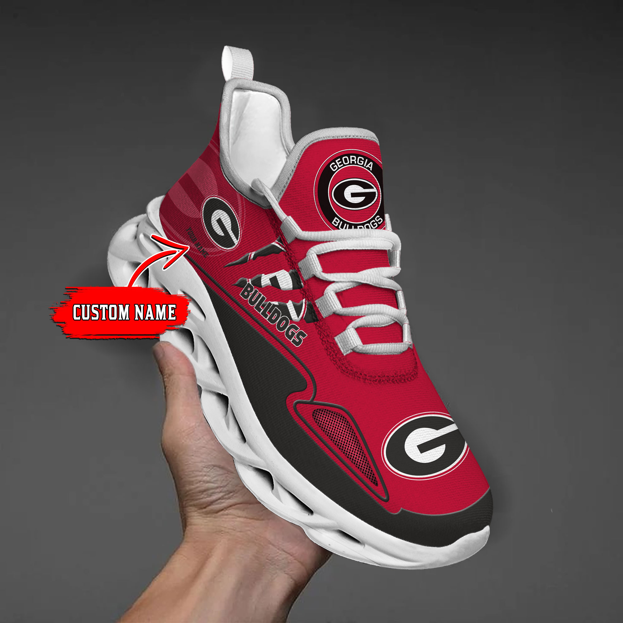 nordmerch georgia bulldogs max soul shoes sneakers for men and women b9gs0