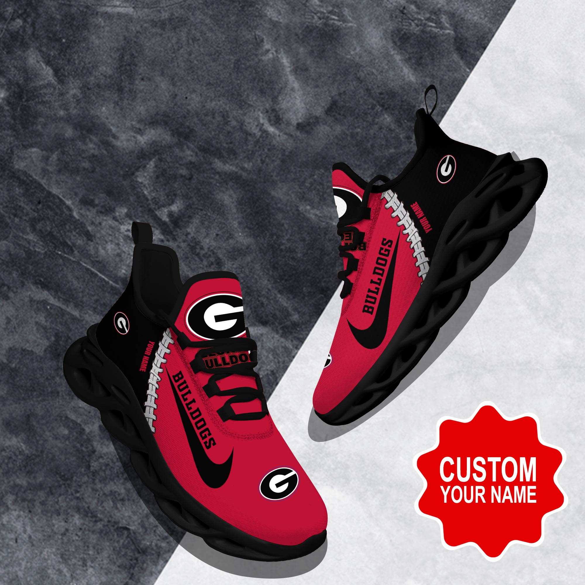 nordmerch georgia bulldogs max soul shoes sneakers for men and women dmyne