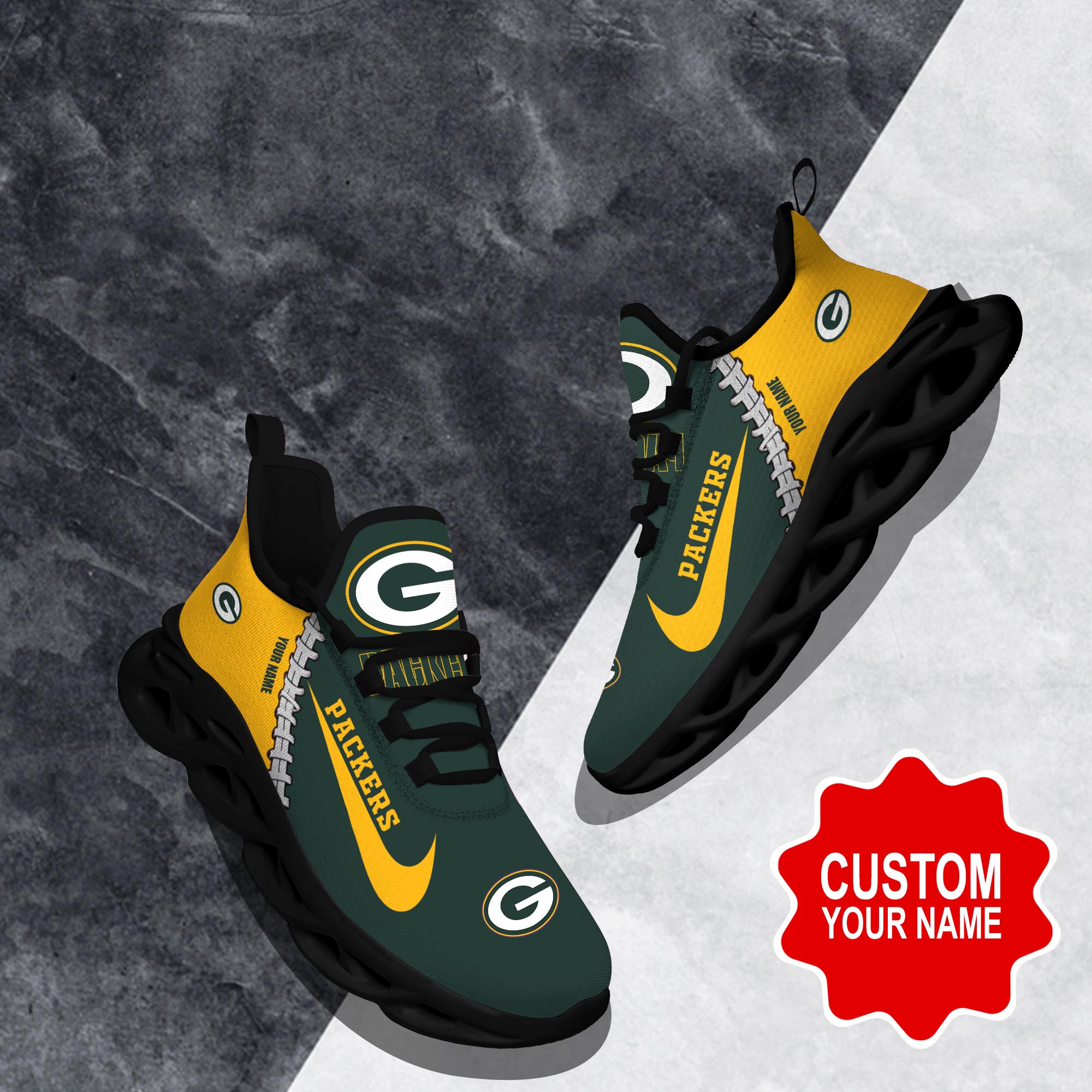 nordmerch green bay packers max soul shoes sneakers for men and women khvuw