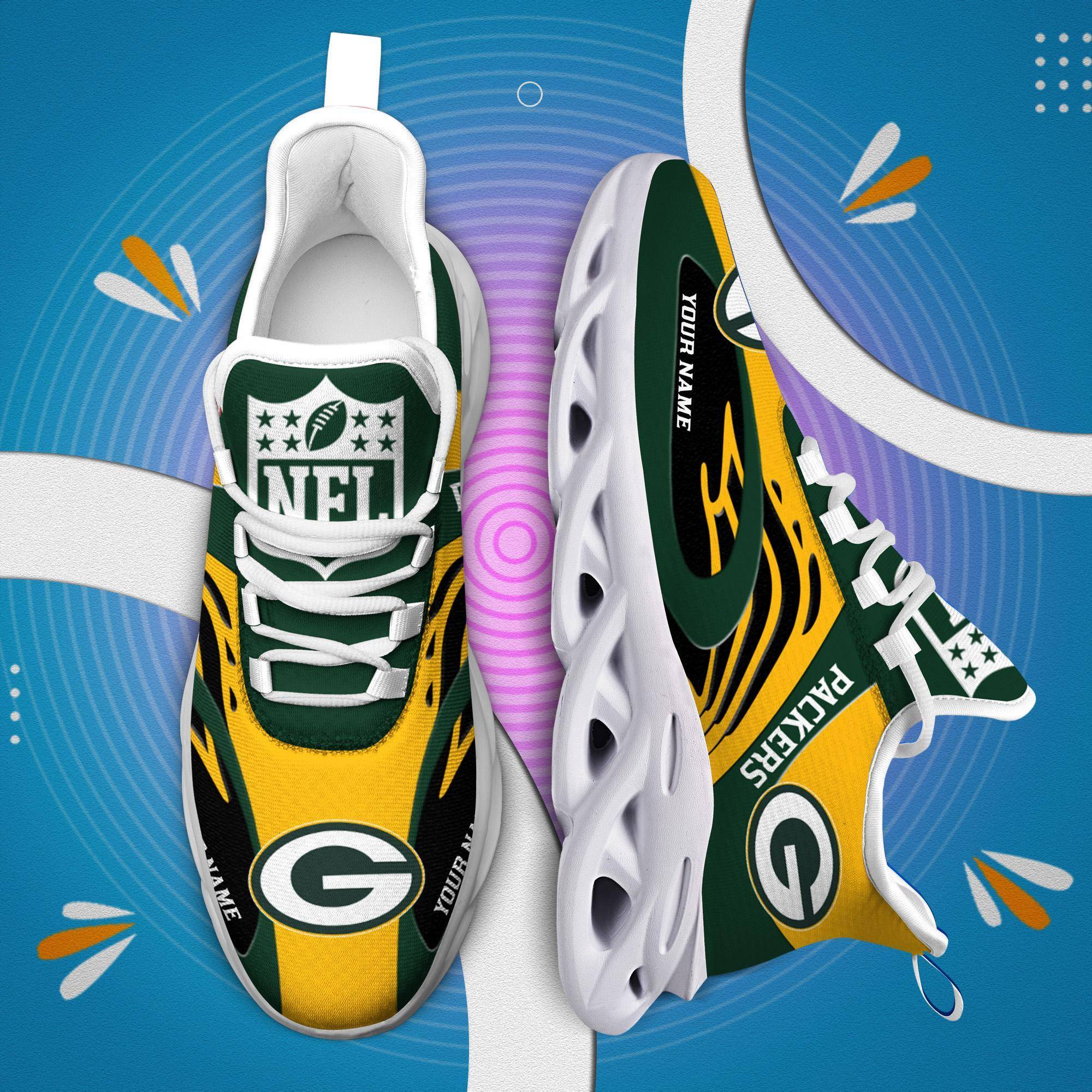 nordmerch green bay packers max soul shoes sneakers for men and women urjiy