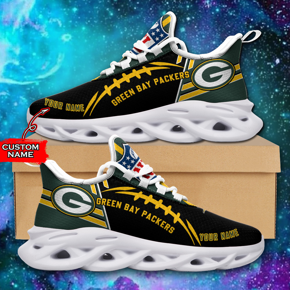 nordmerch green bay packers nfl max soul shoes sneakers for men and women 3wl7g