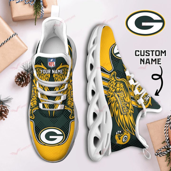 nordmerch green bay packers nfl max soul shoes sneakers for men and women gi0kb