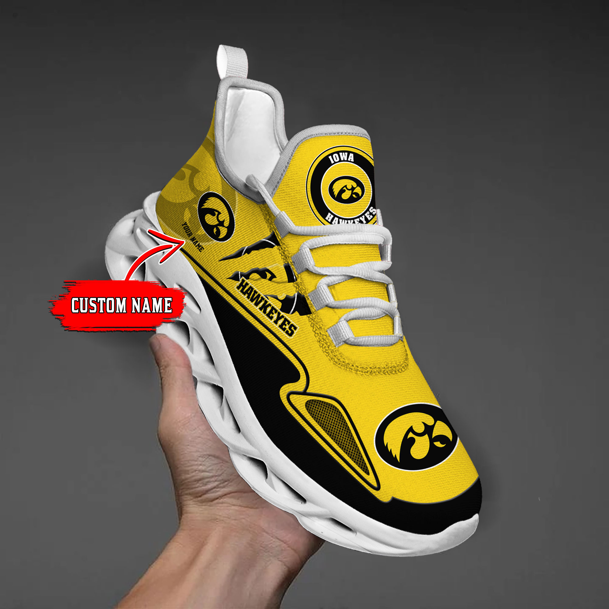 nordmerch iowa hawkeyes max soul shoes sneakers for men and women qdf2h