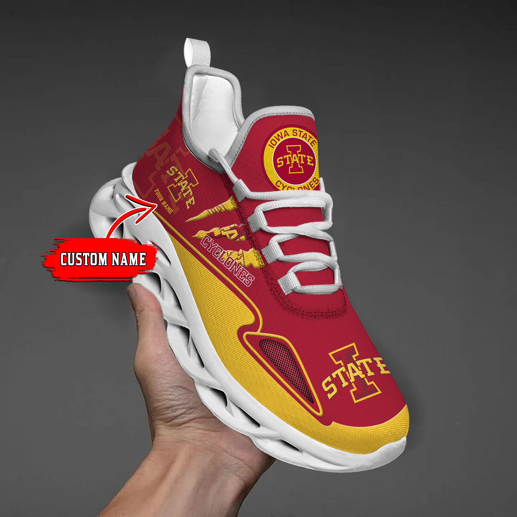 nordmerch iowa state cyclones max soul shoes sneakers for men and women ayfkb