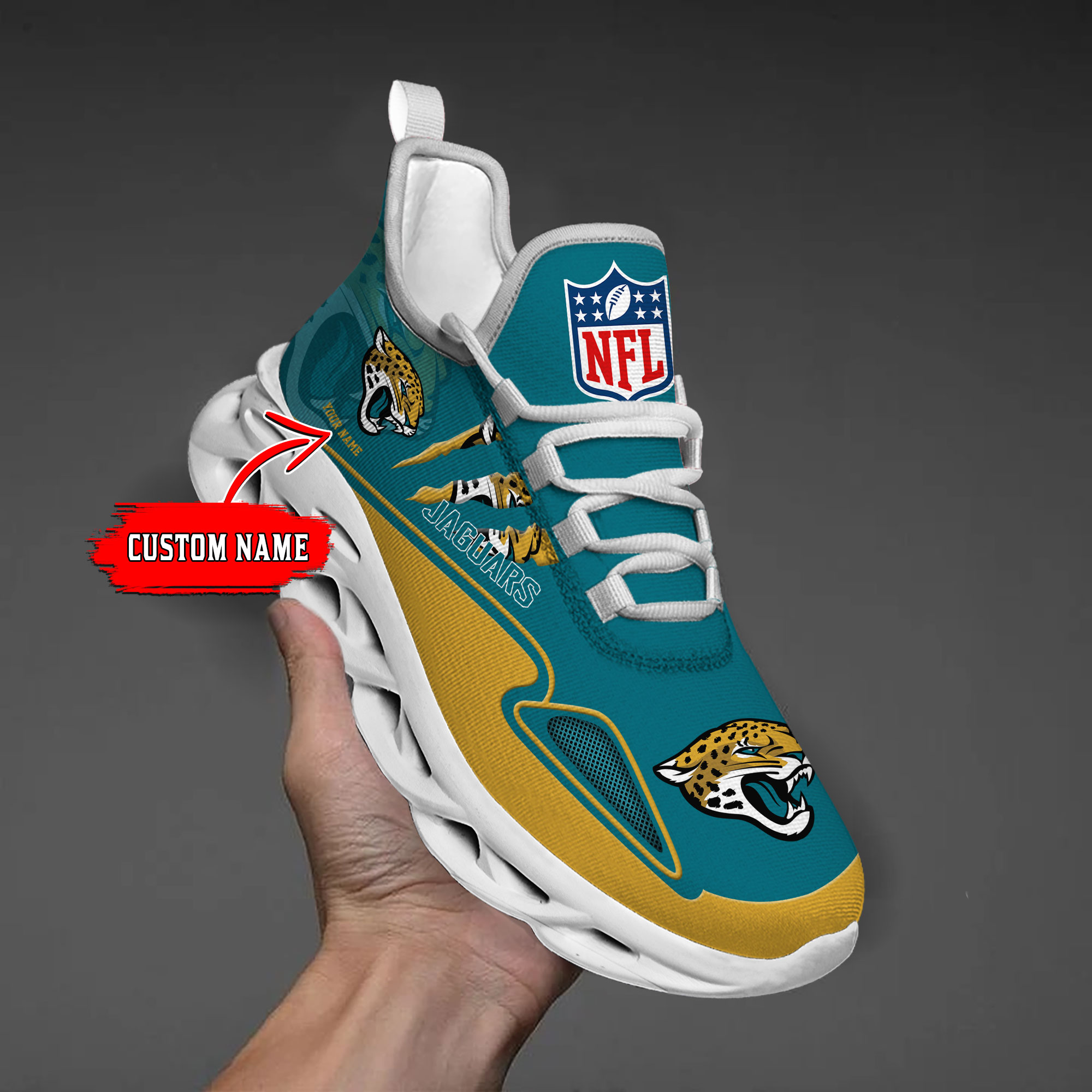 nordmerch jacksonville jaguars max soul shoes sneakers for men and women f1mtf