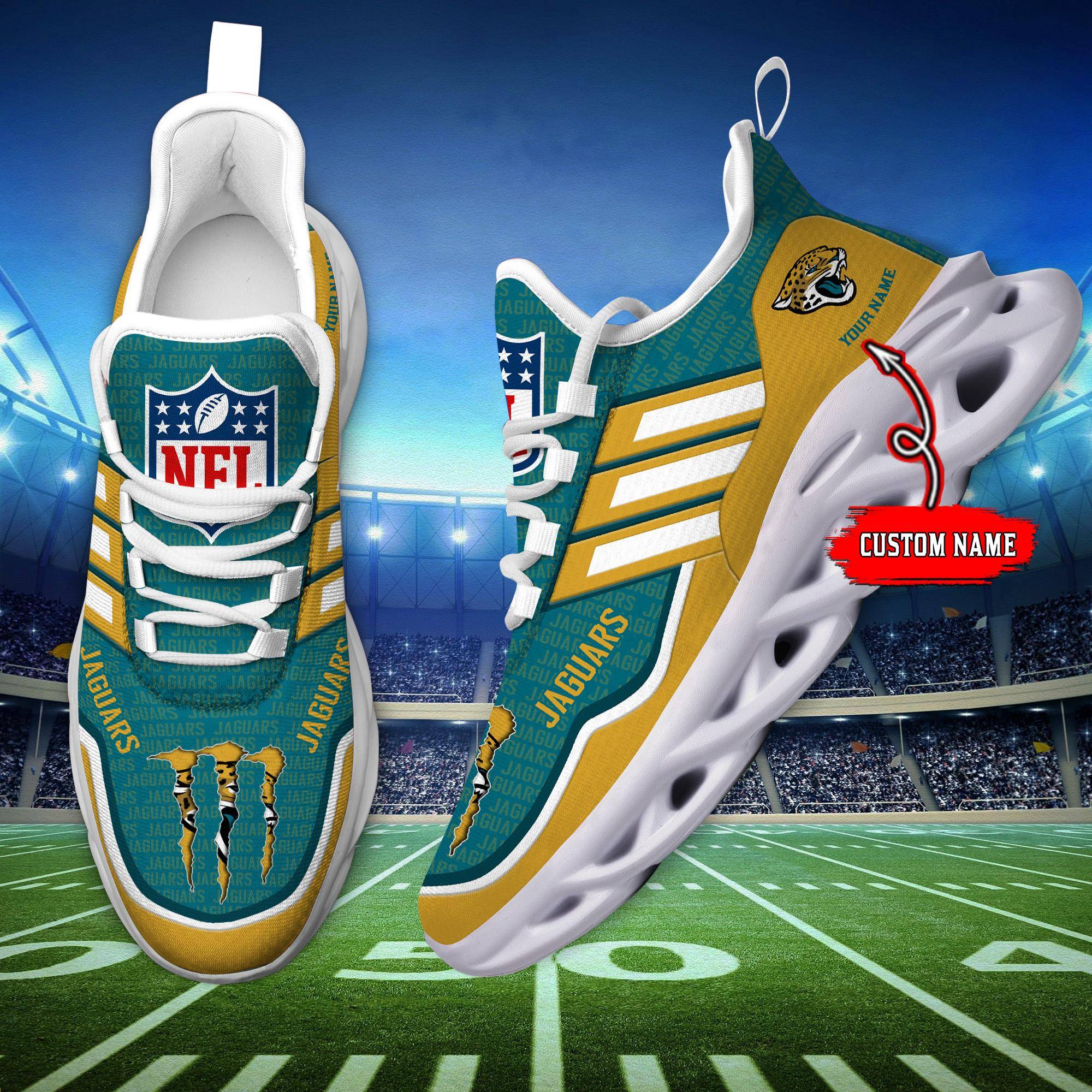 nordmerch jacksonville jaguars max soul shoes sneakers for men and women rfshk