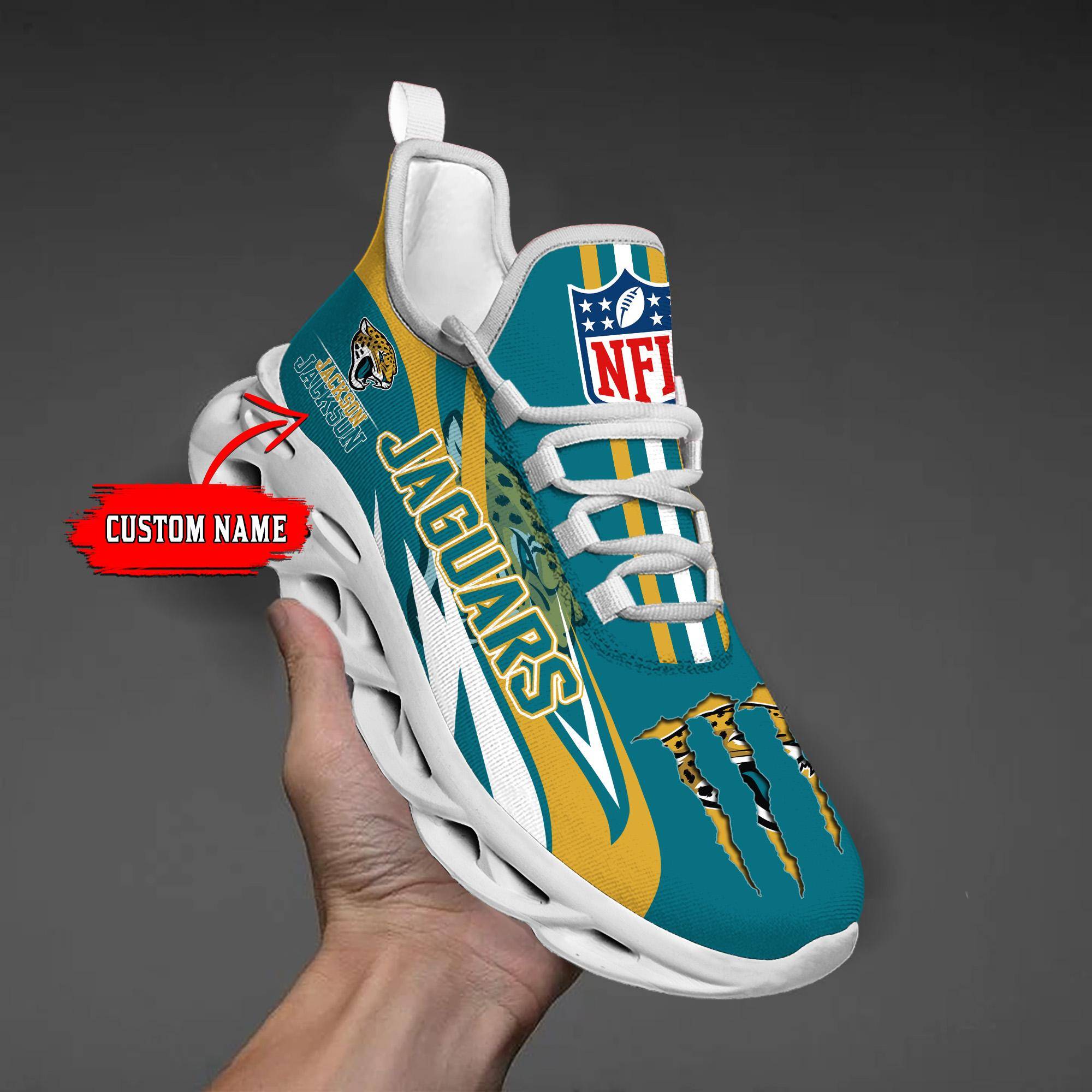 nordmerch jacksonville jaguars max soul shoes sneakers for men and women uh2kj