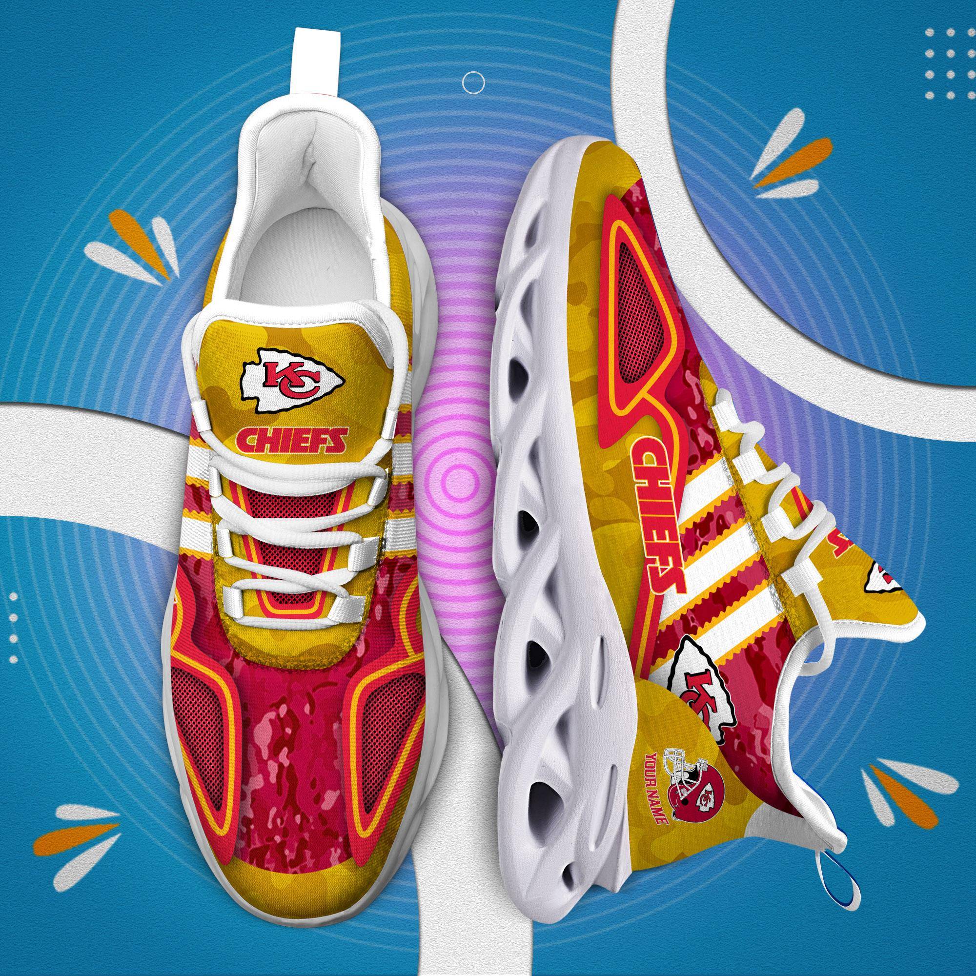 nordmerch kansas city chiefs max soul shoes sneakers for men and women 368ro