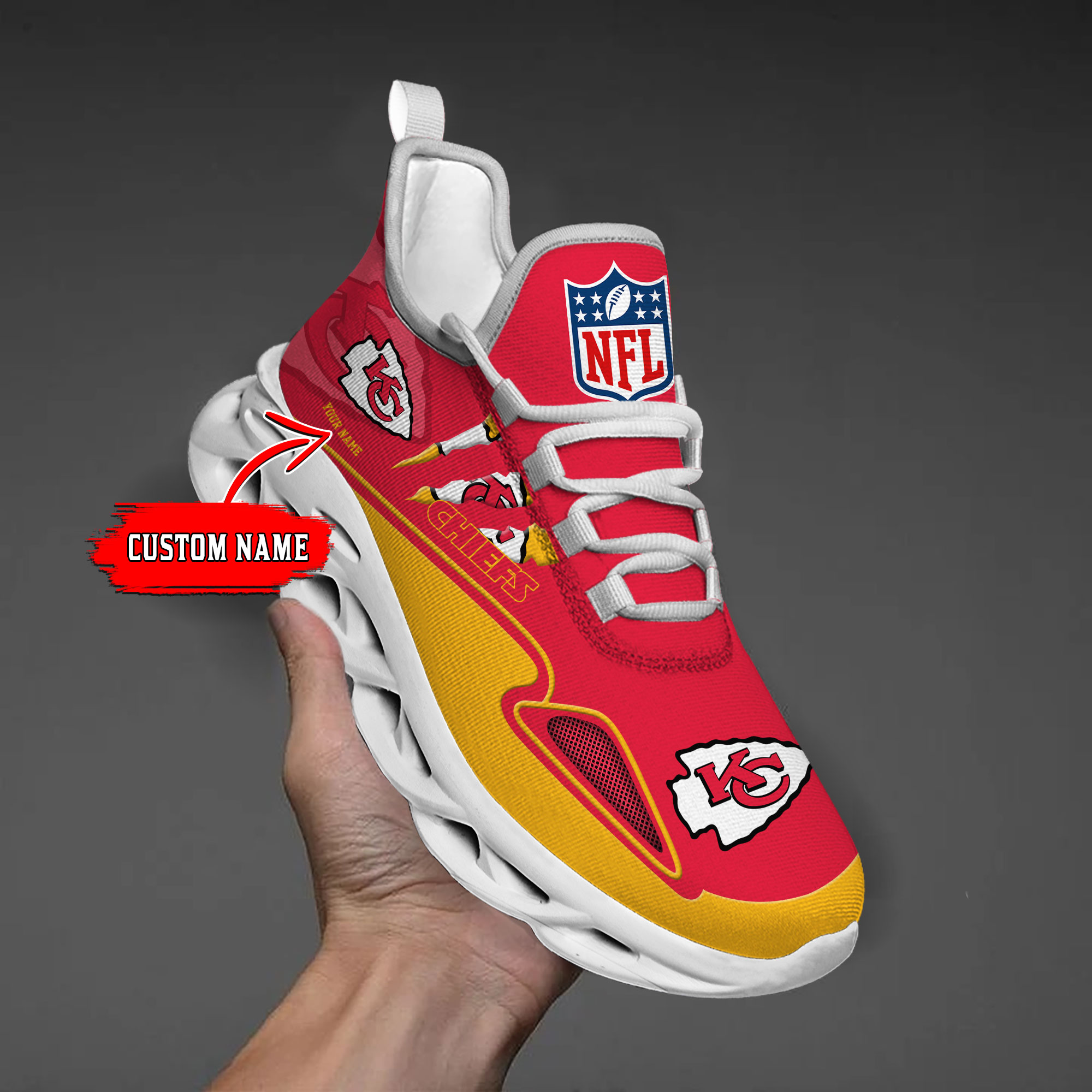 nordmerch kansas city chiefs max soul shoes sneakers for men and women bdbl6