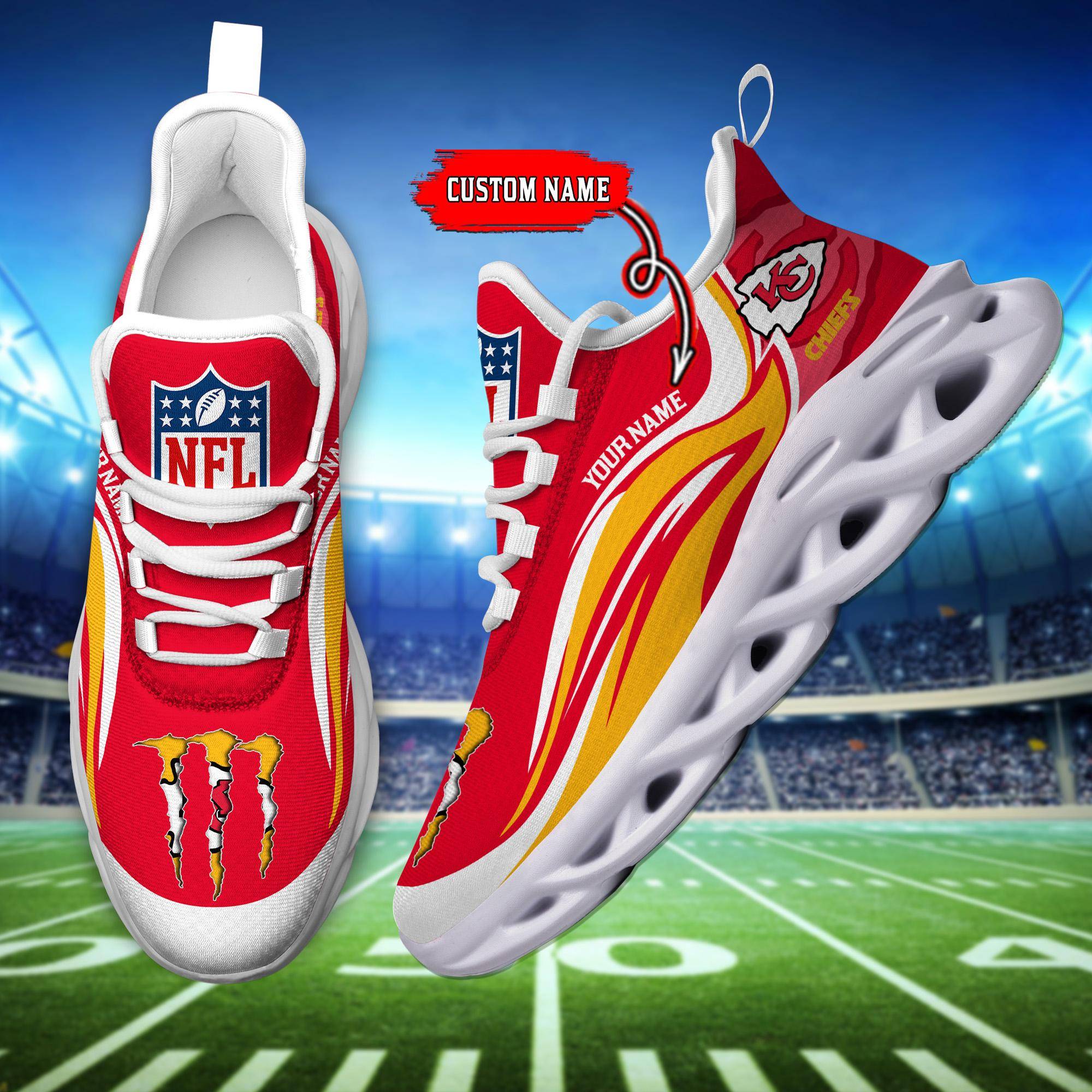 nordmerch kansas city chiefs max soul shoes sneakers for men and women gtrhx