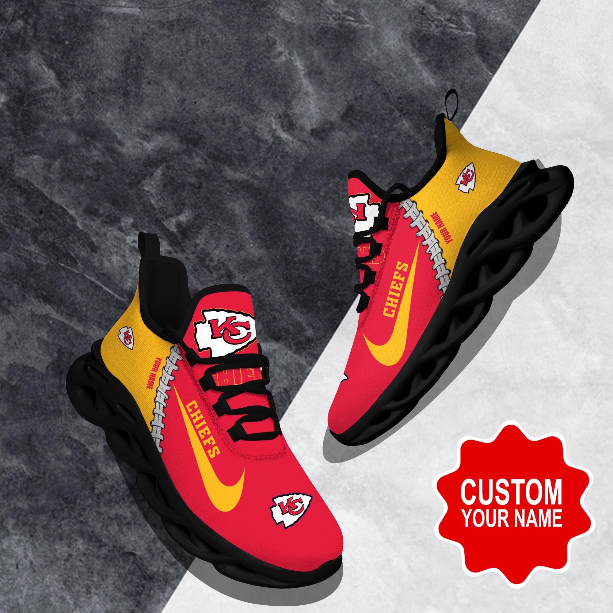 nordmerch kansas city chiefs max soul shoes sneakers for men and women jsohb