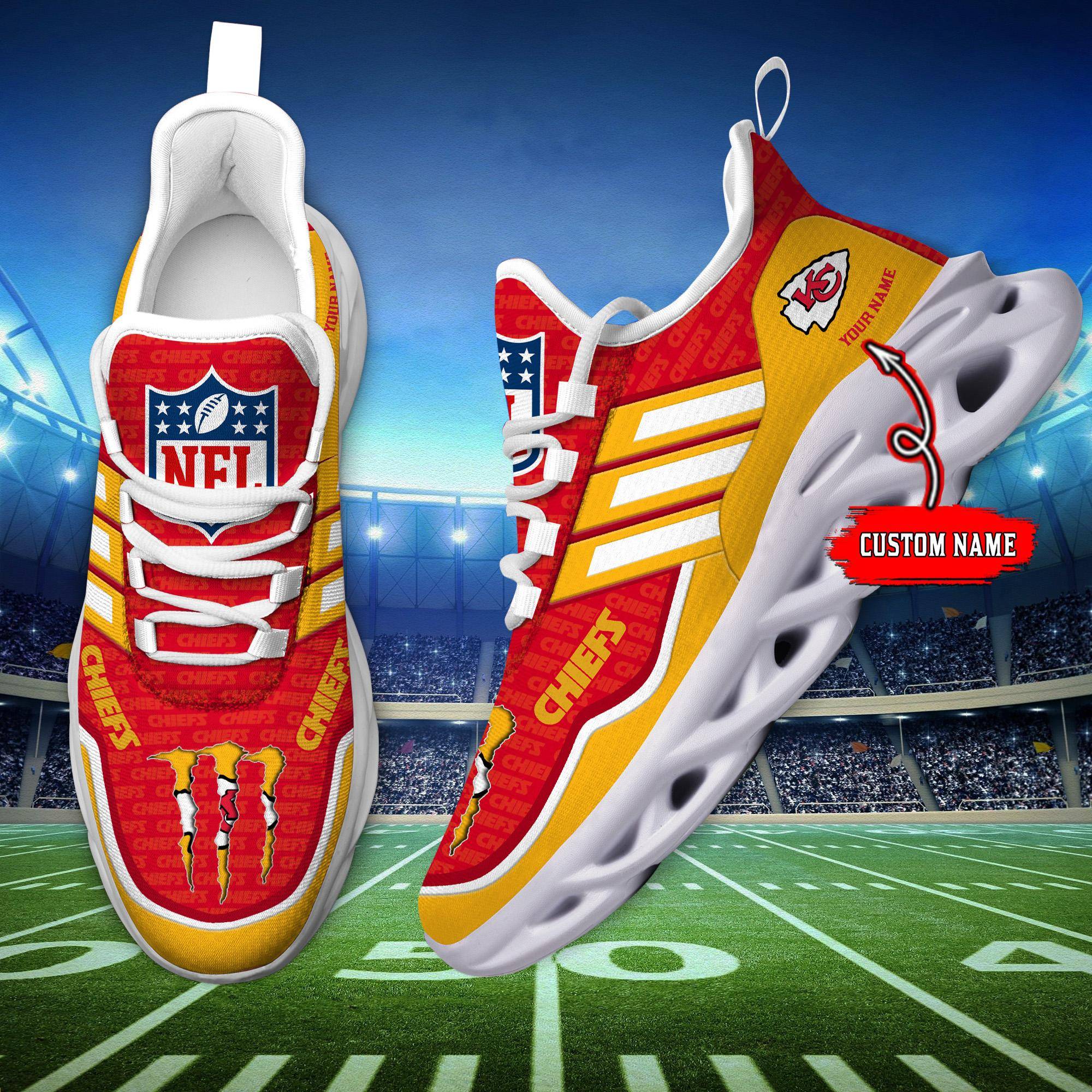 nordmerch kansas city chiefs max soul shoes sneakers for men and women yw7qm