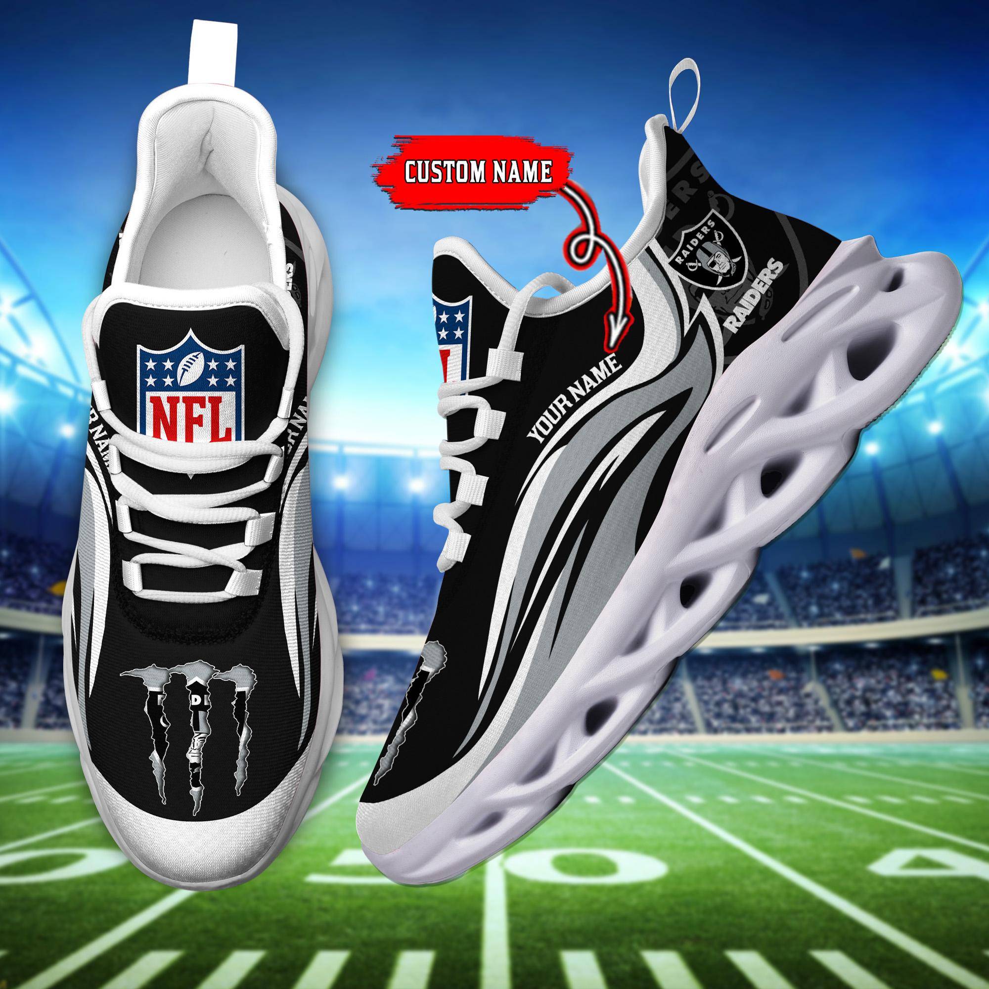 nordmerch las vegas raiders max soul shoes sneakers for men and women j2oin