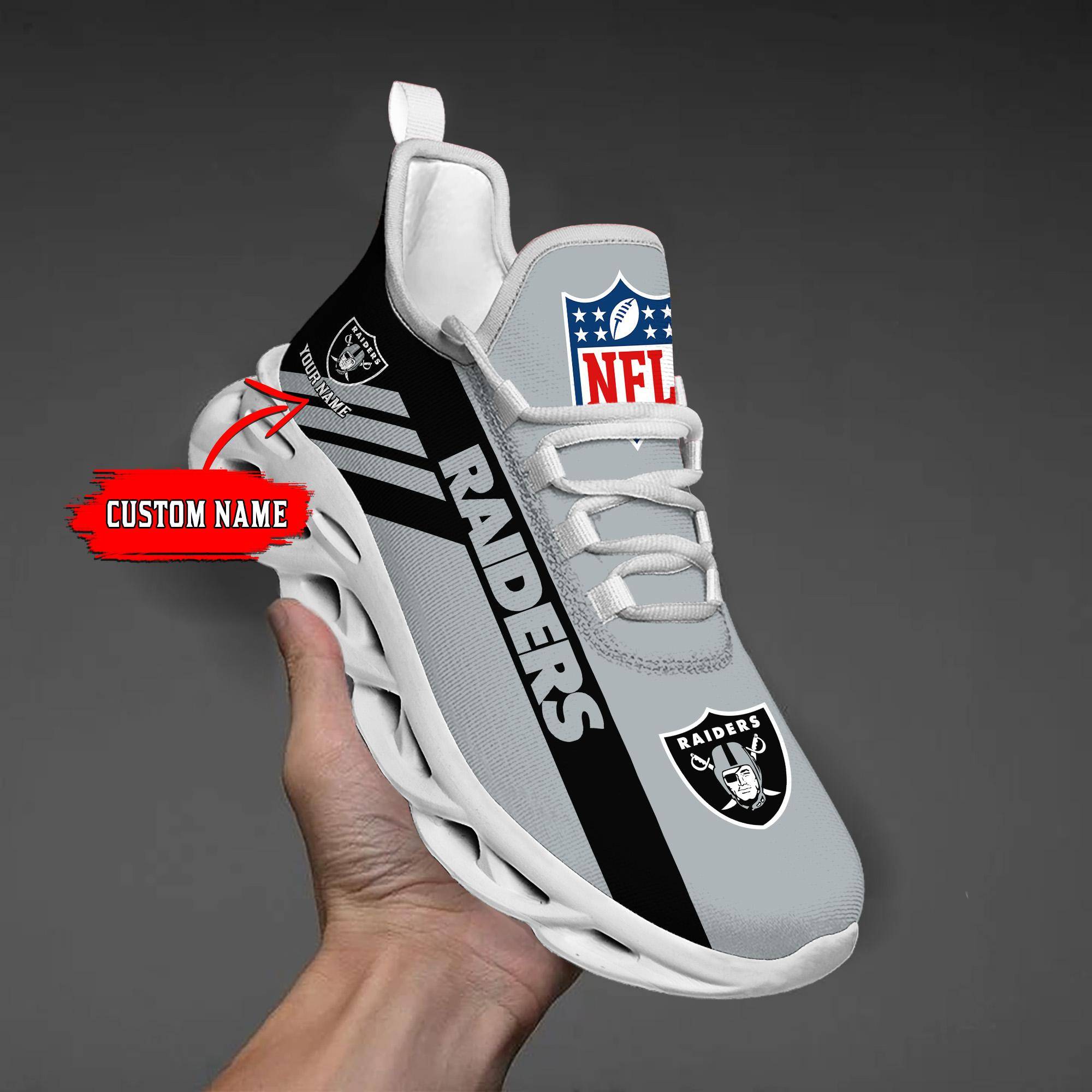 nordmerch las vegas raiders max soul shoes sneakers for men and women jpnxo