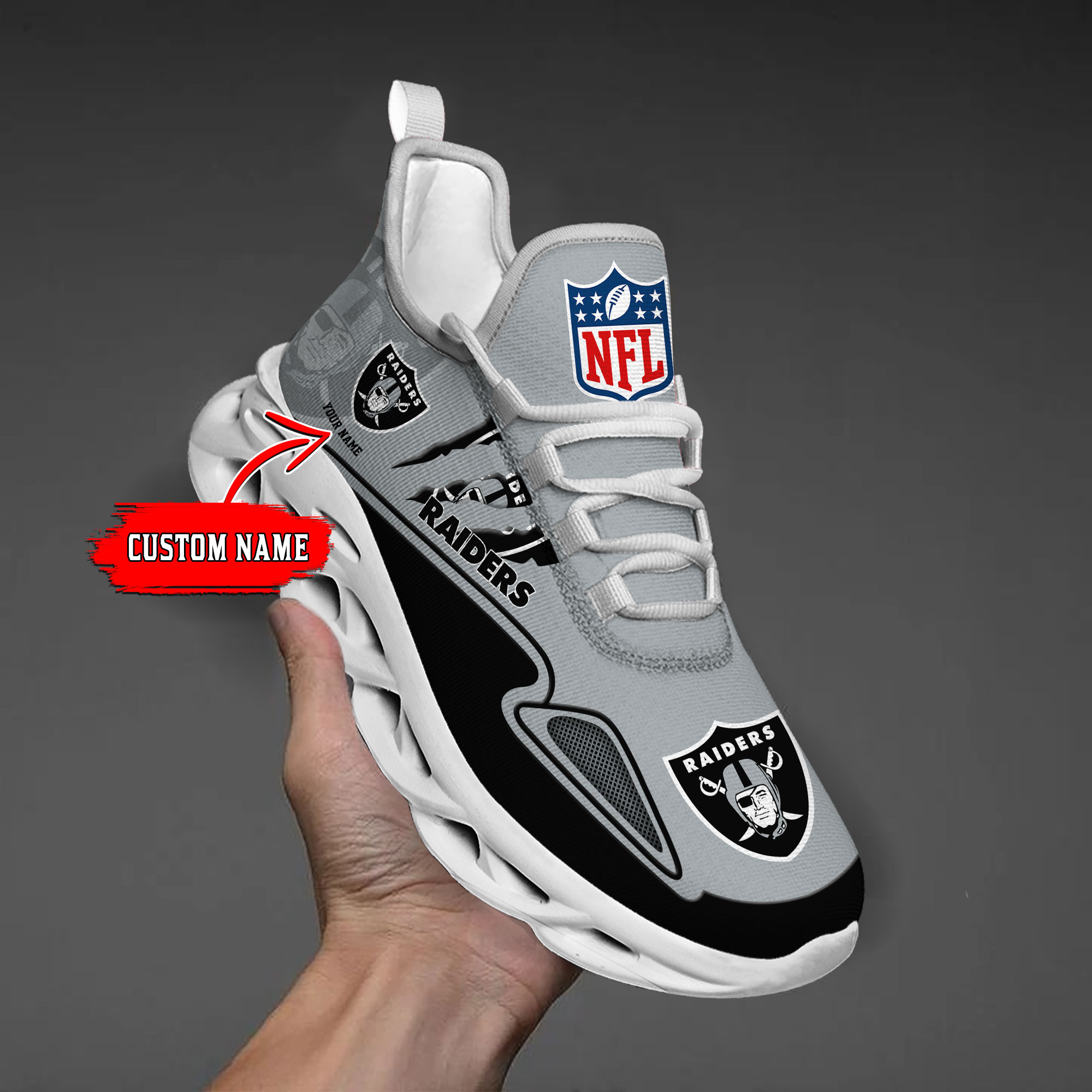 nordmerch las vegas raiders max soul shoes sneakers for men and women pxco6