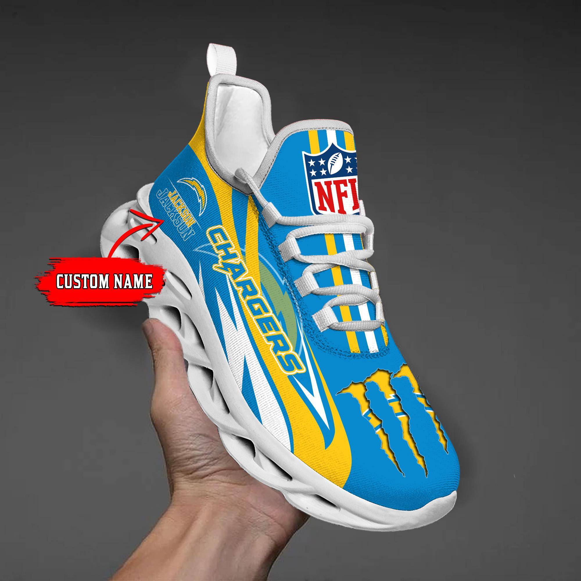 nordmerch los angeles chargers max soul shoes sneakers for men and women bnel8