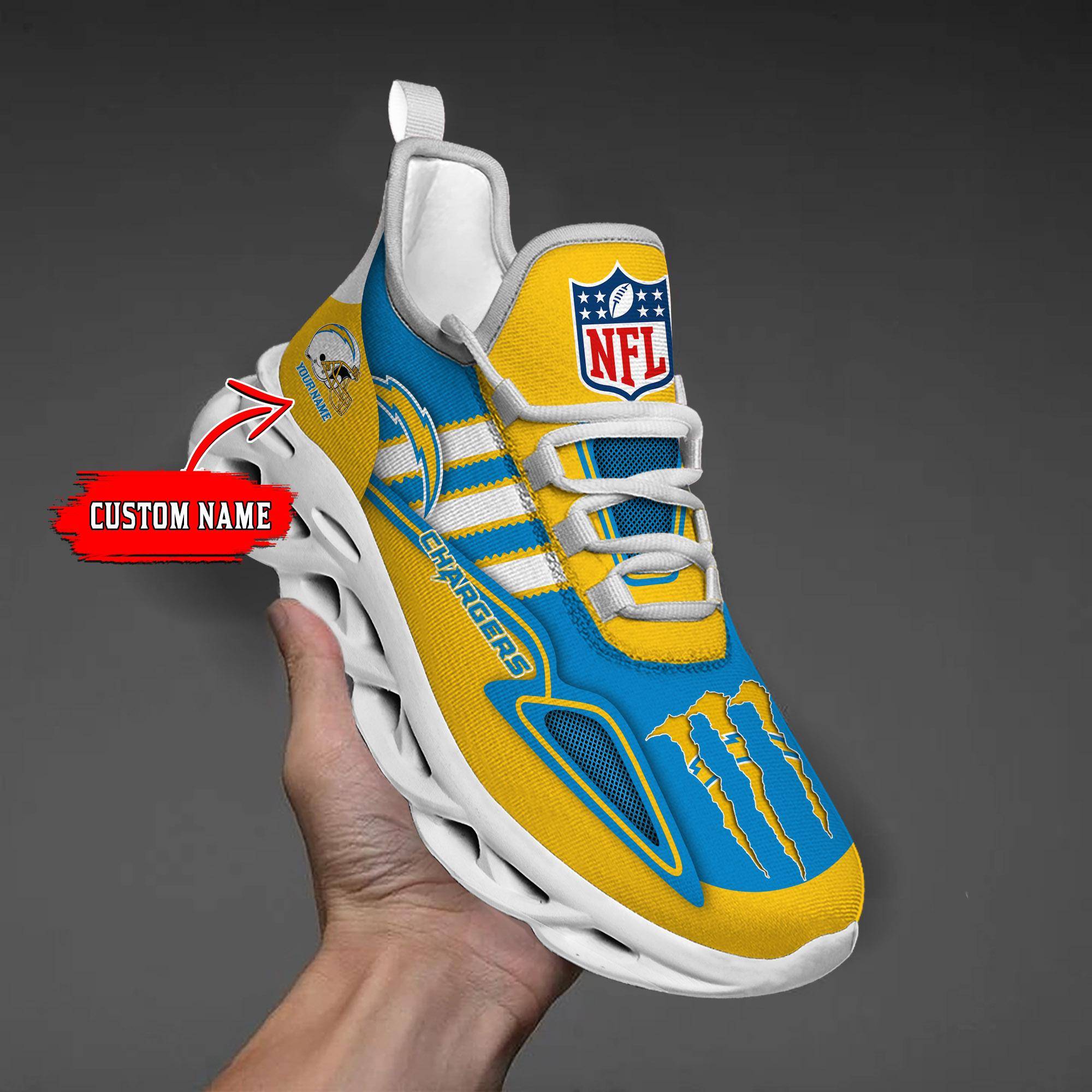 nordmerch los angeles chargers max soul shoes sneakers for men and women rfwo5