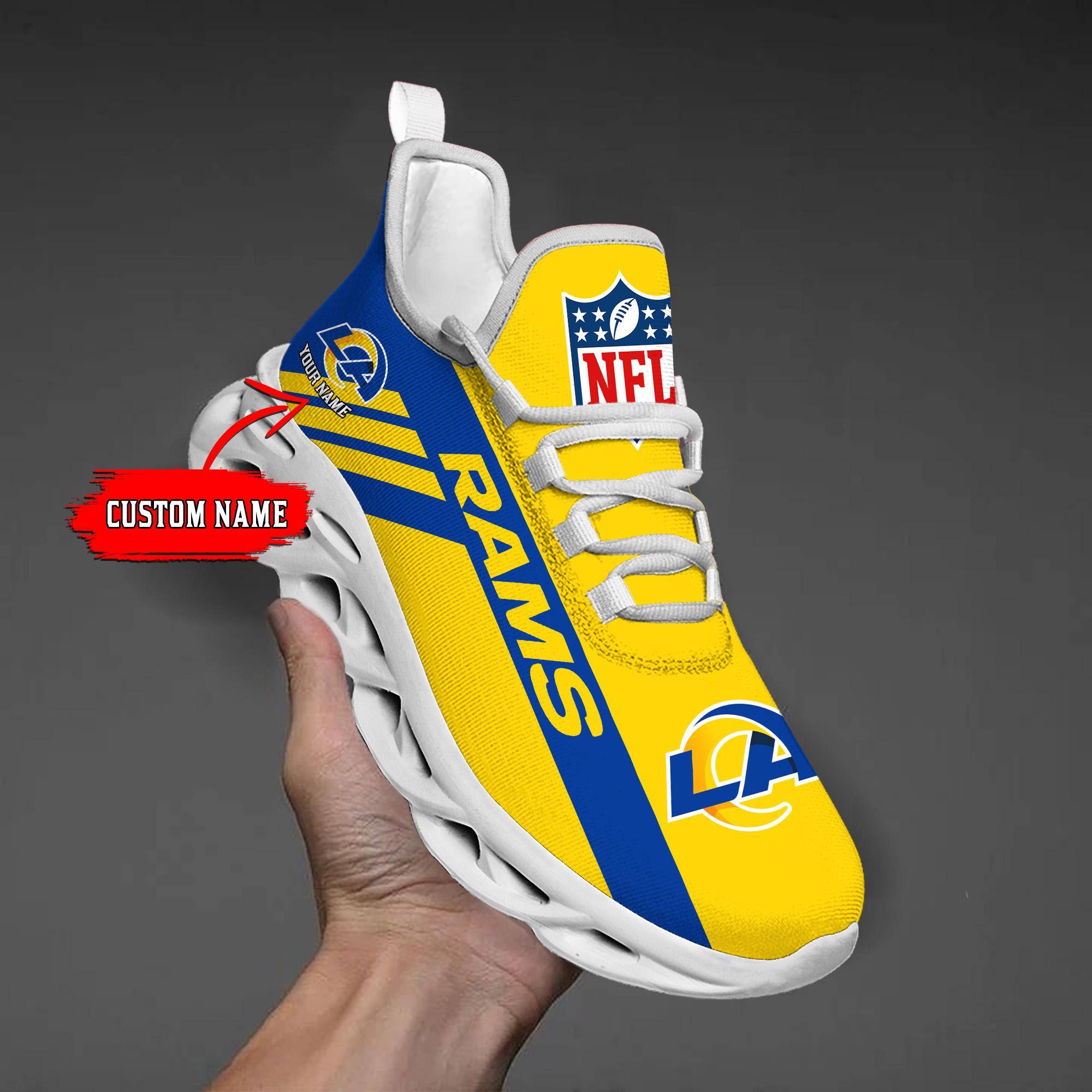 nordmerch los angeles rams max soul shoes sneakers for men and women 5vnsq