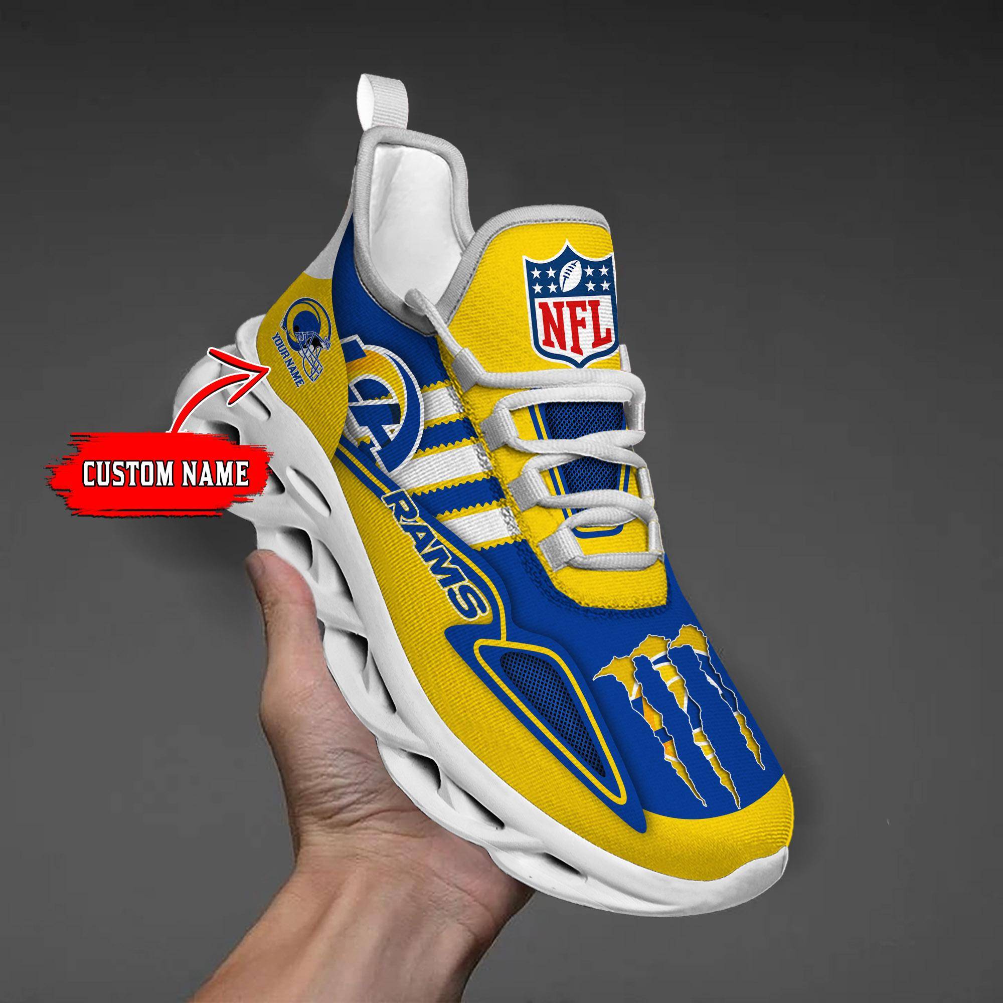 nordmerch los angeles rams max soul shoes sneakers for men and women 7yujh