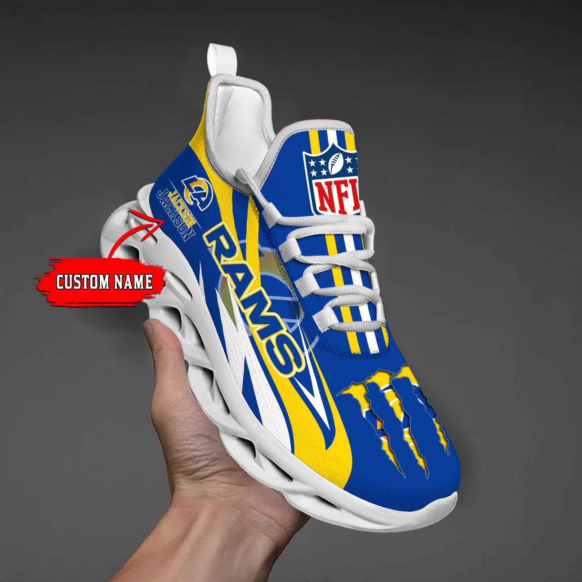 nordmerch los angeles rams max soul shoes sneakers for men and women bf2bu