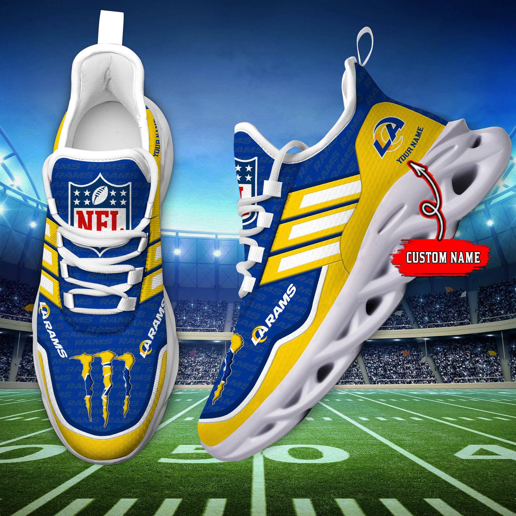 nordmerch los angeles rams max soul shoes sneakers for men and women e5cpi