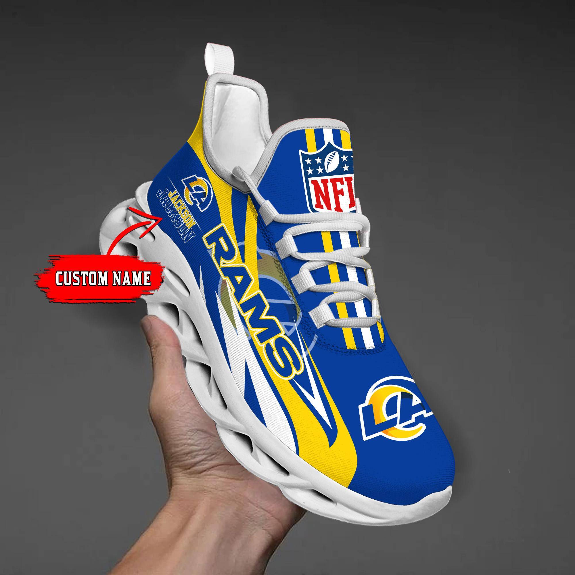 nordmerch los angeles rams max soul shoes sneakers for men and women g0yf8