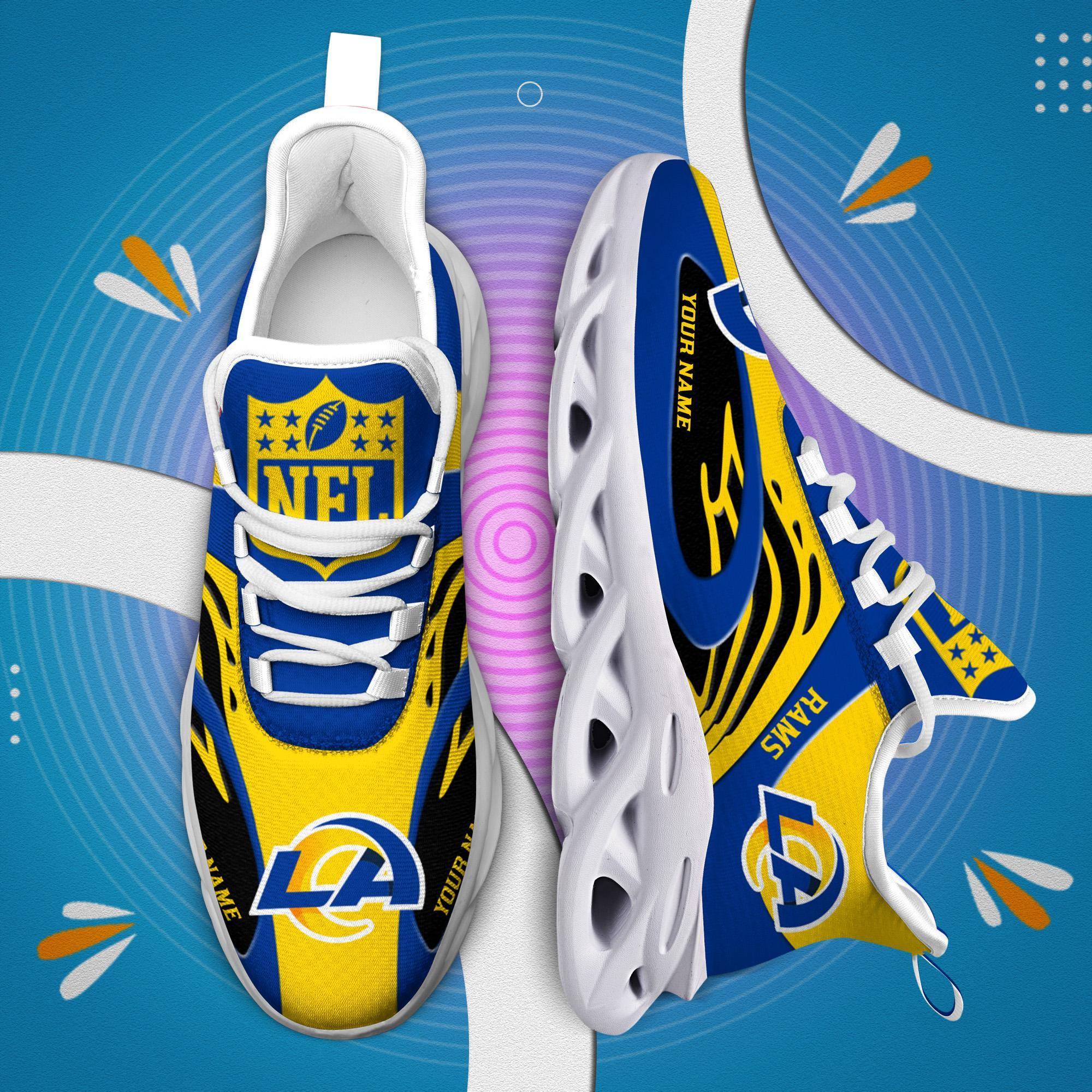 nordmerch los angeles rams max soul shoes sneakers for men and women knwfy