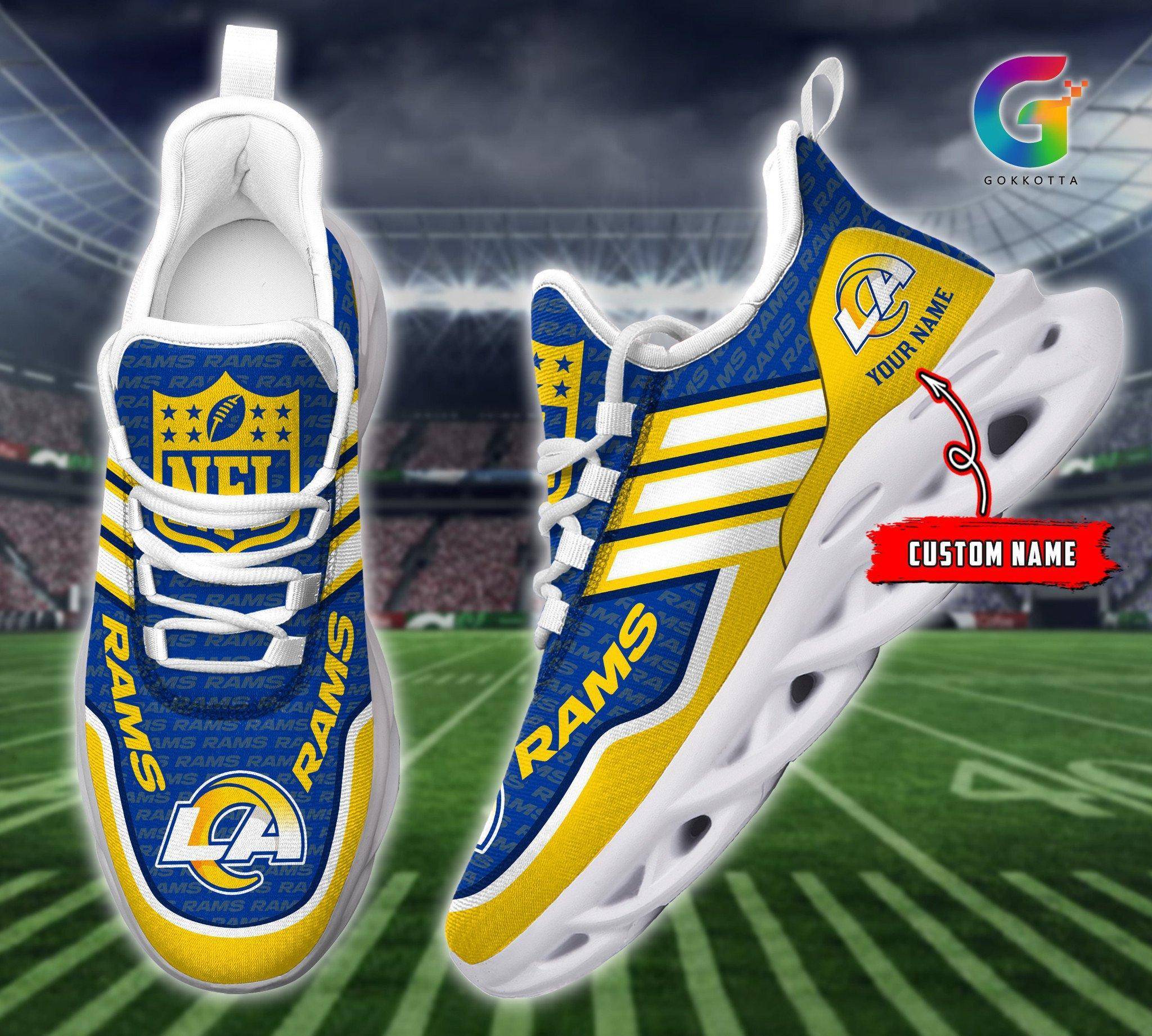 nordmerch los angeles rams max soul shoes sneakers for men and women nlxis