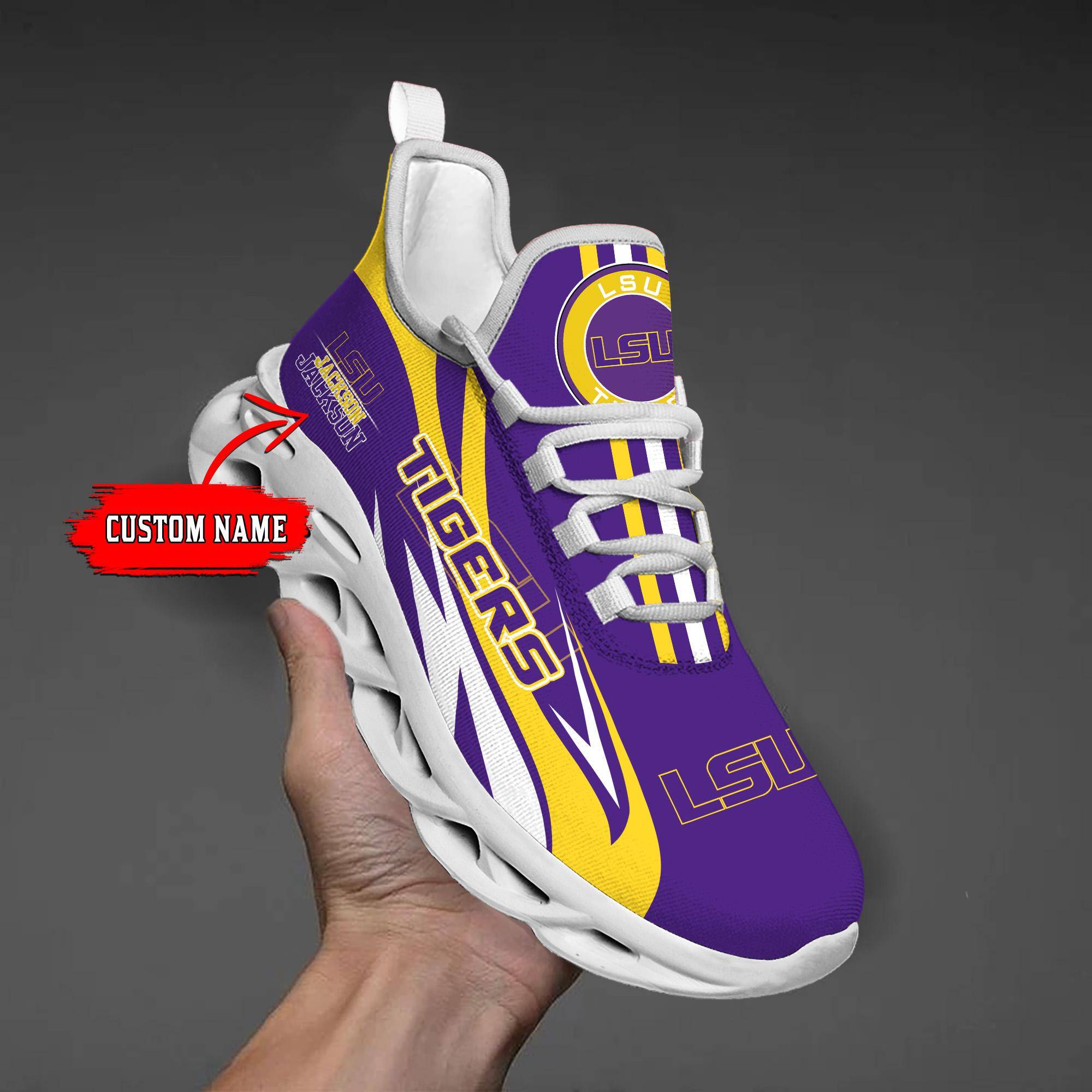 nordmerch lsu tigers max soul shoes sneakers for men and women 0mlxd