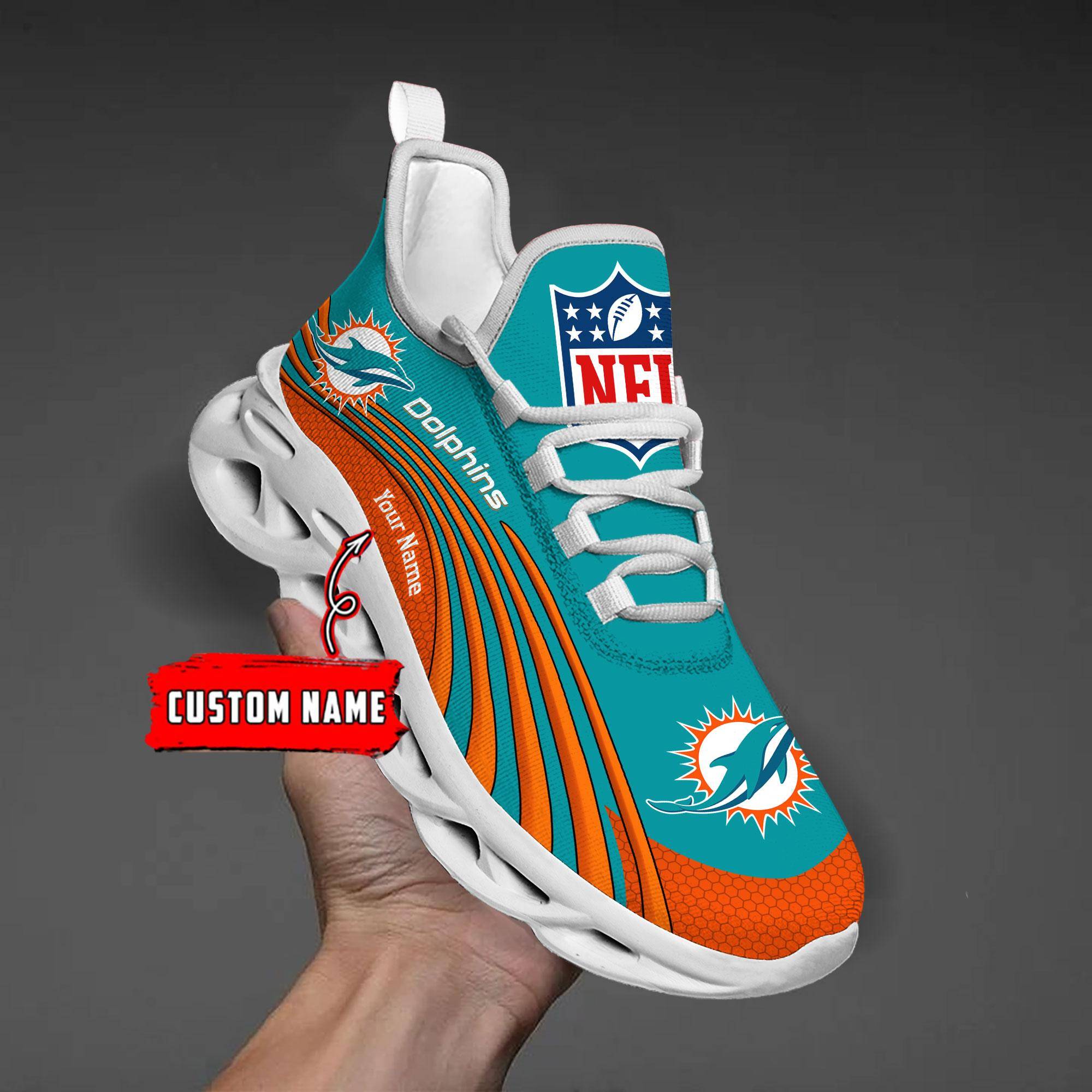 nordmerch miami dolphins max soul shoes sneakers for men and women 16v92