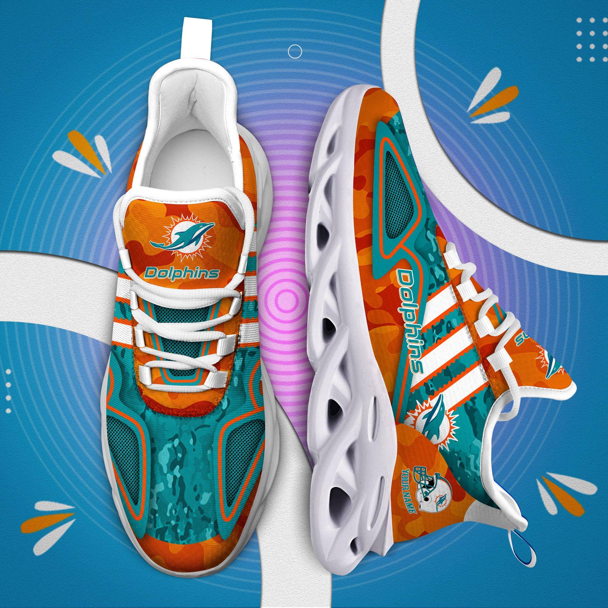 nordmerch miami dolphins max soul shoes sneakers for men and women 93p4c