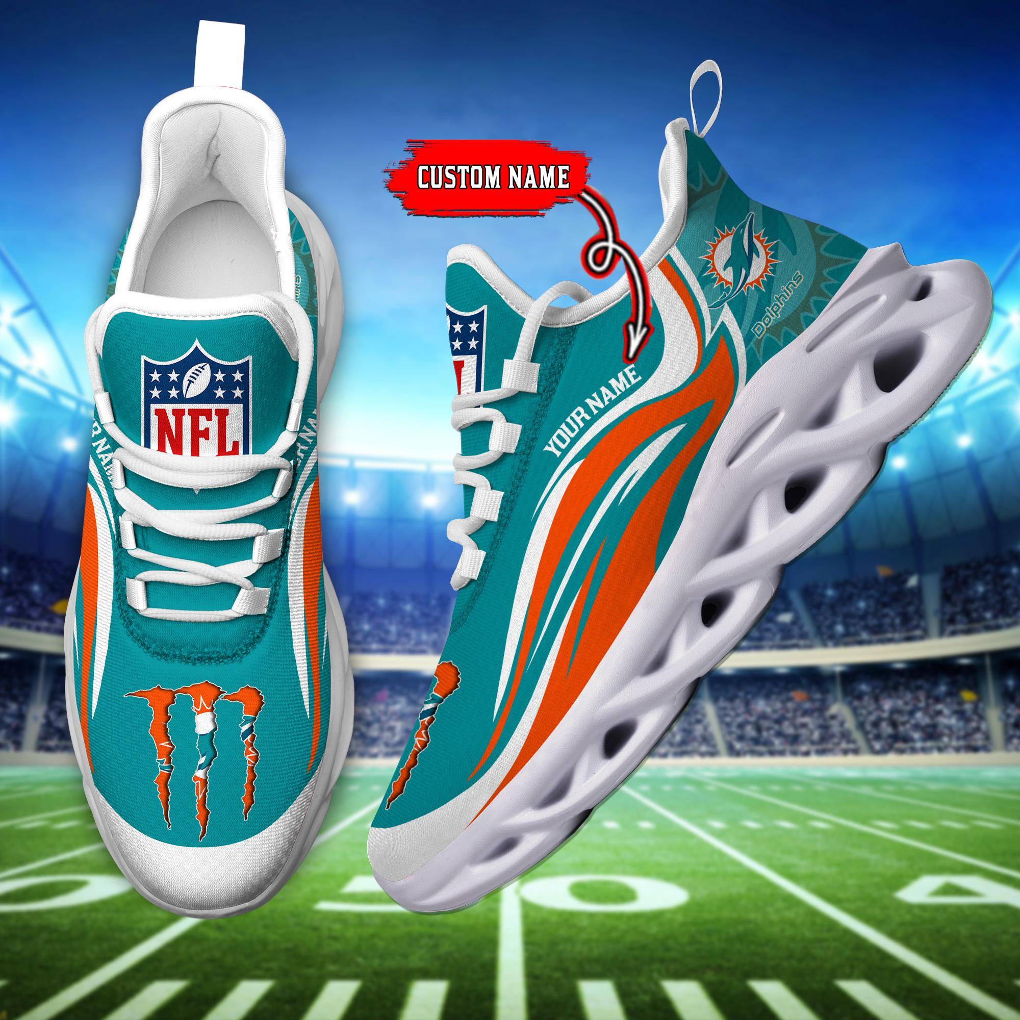 nordmerch miami dolphins max soul shoes sneakers for men and women eoqbq