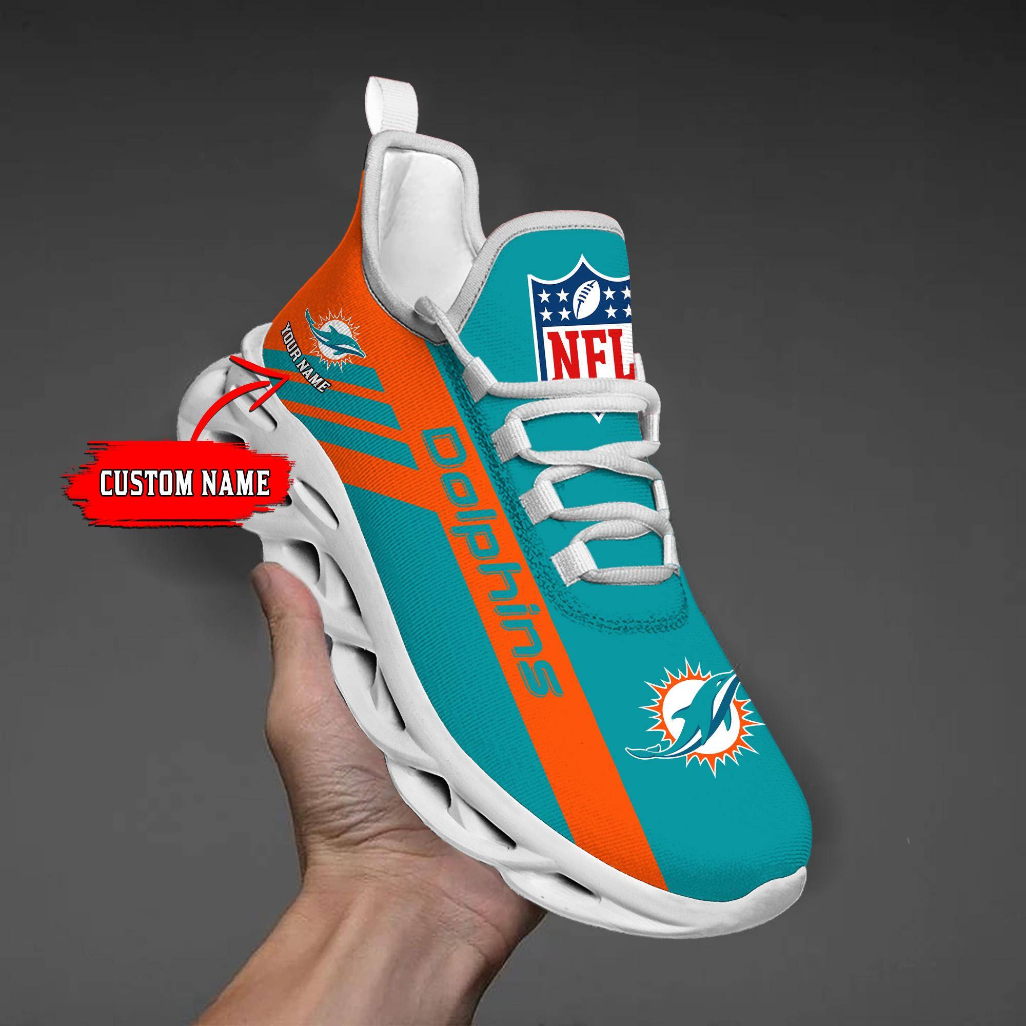 nordmerch miami dolphins max soul shoes sneakers for men and women glai9