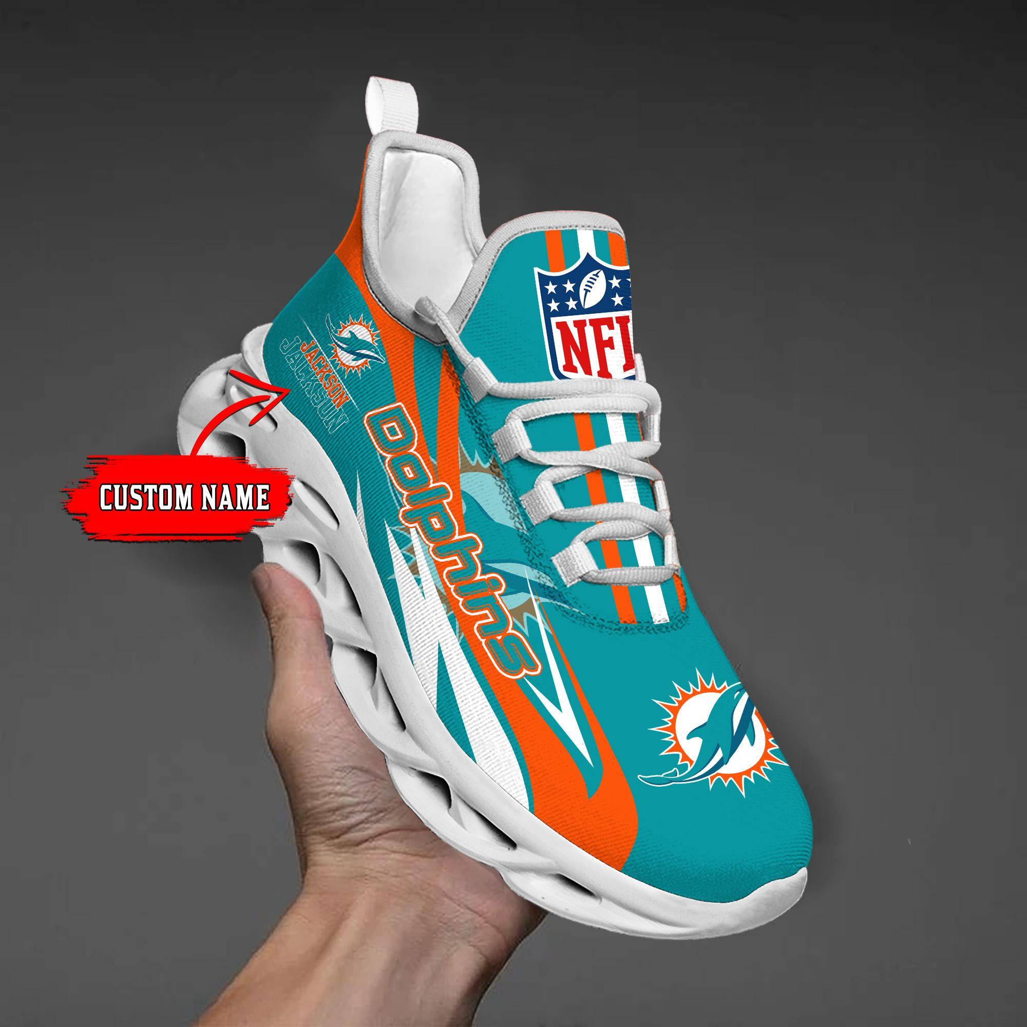 nordmerch miami dolphins max soul shoes sneakers for men and women q1ubn