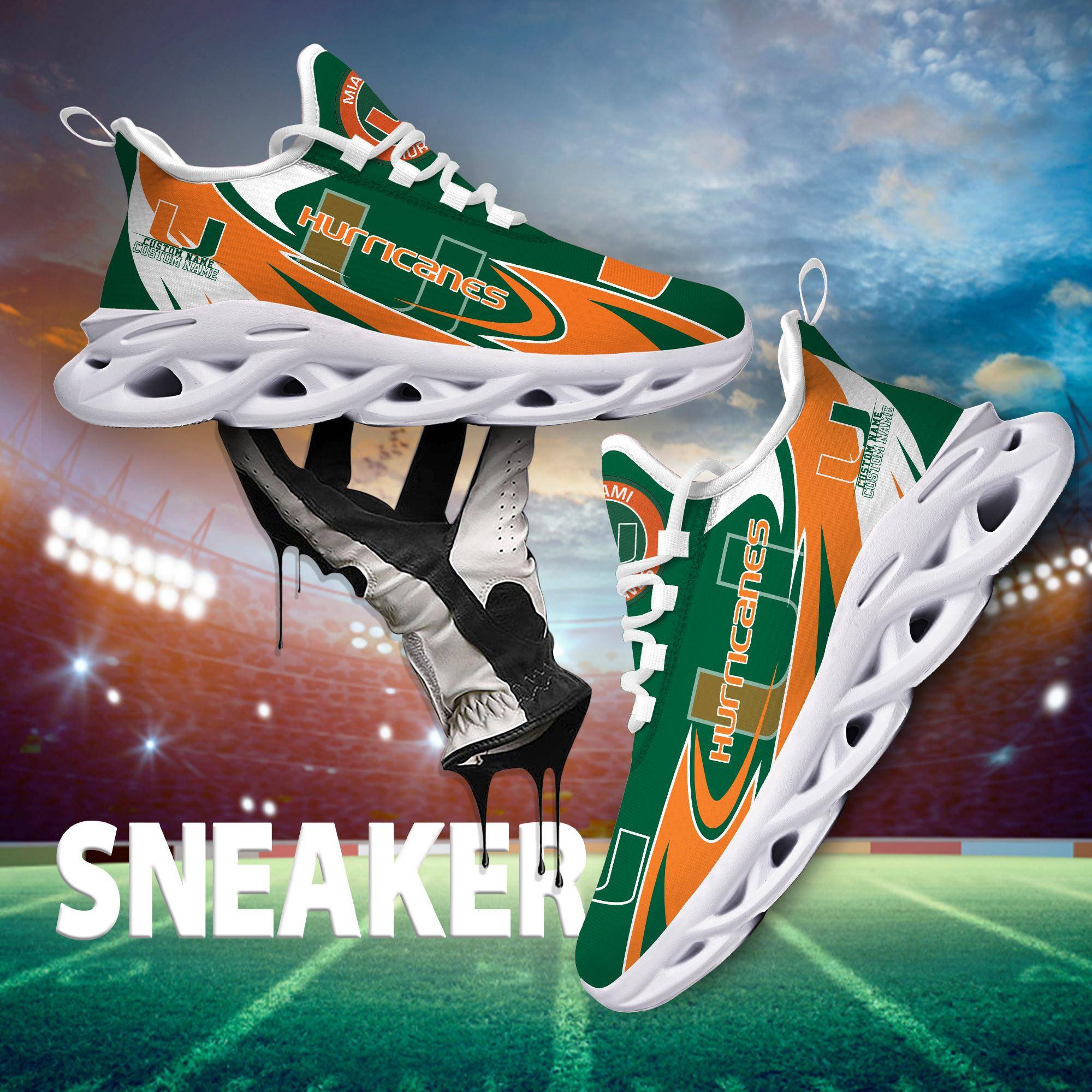 nordmerch miami hurricanes max soul shoes sneakers for men and women 7upj8