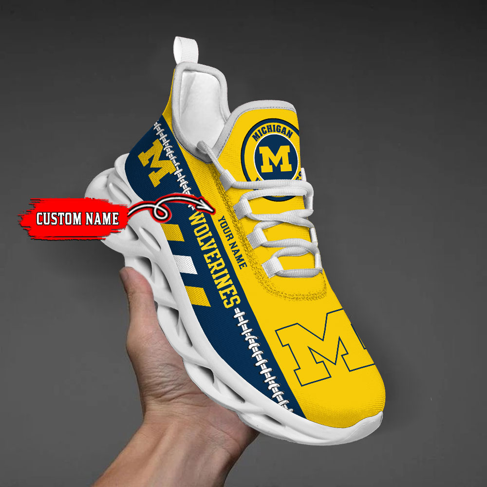 nordmerch michigan wolverines max soul shoes sneakers for men and women 1ubxp