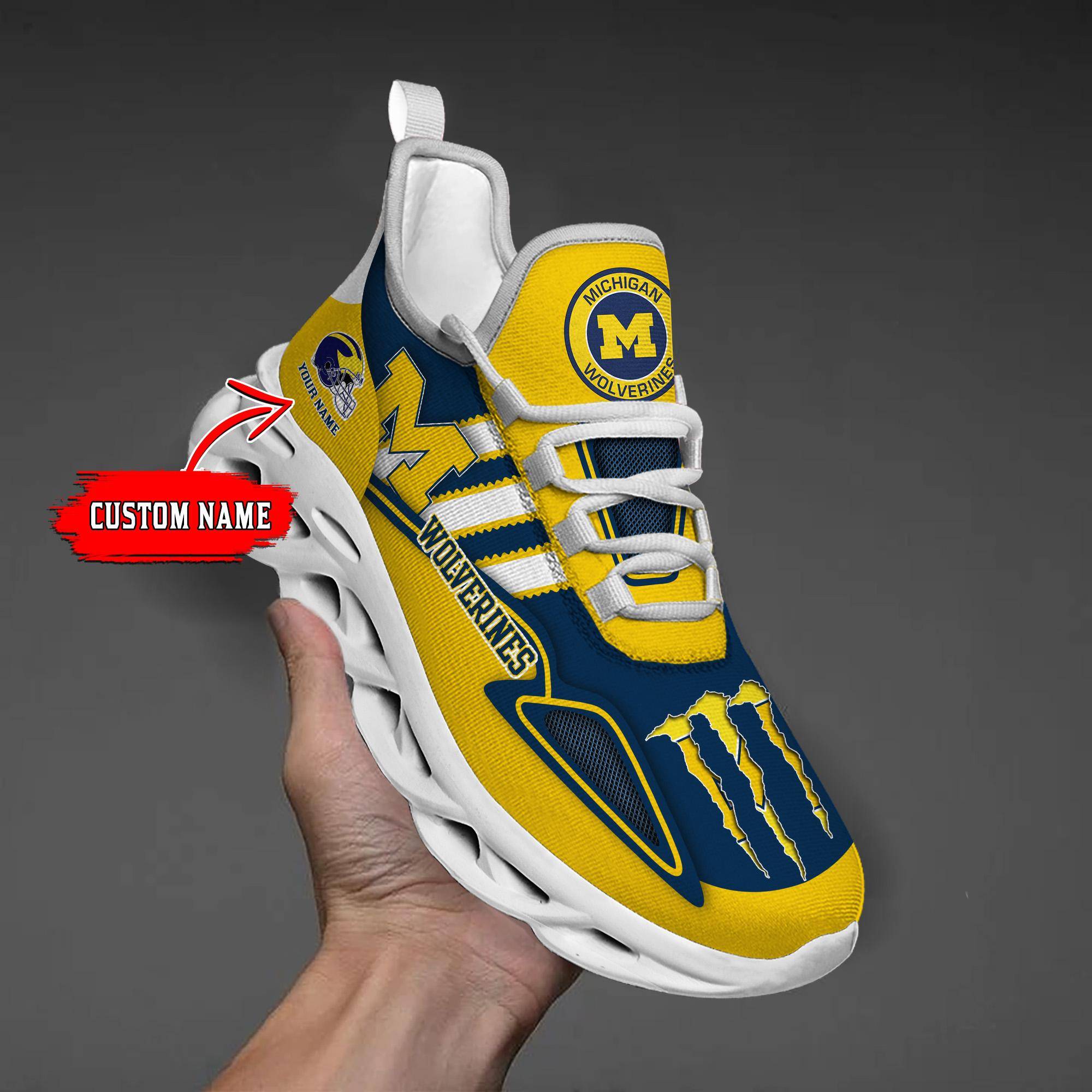 nordmerch michigan wolverines max soul shoes sneakers for men and women cyqvw