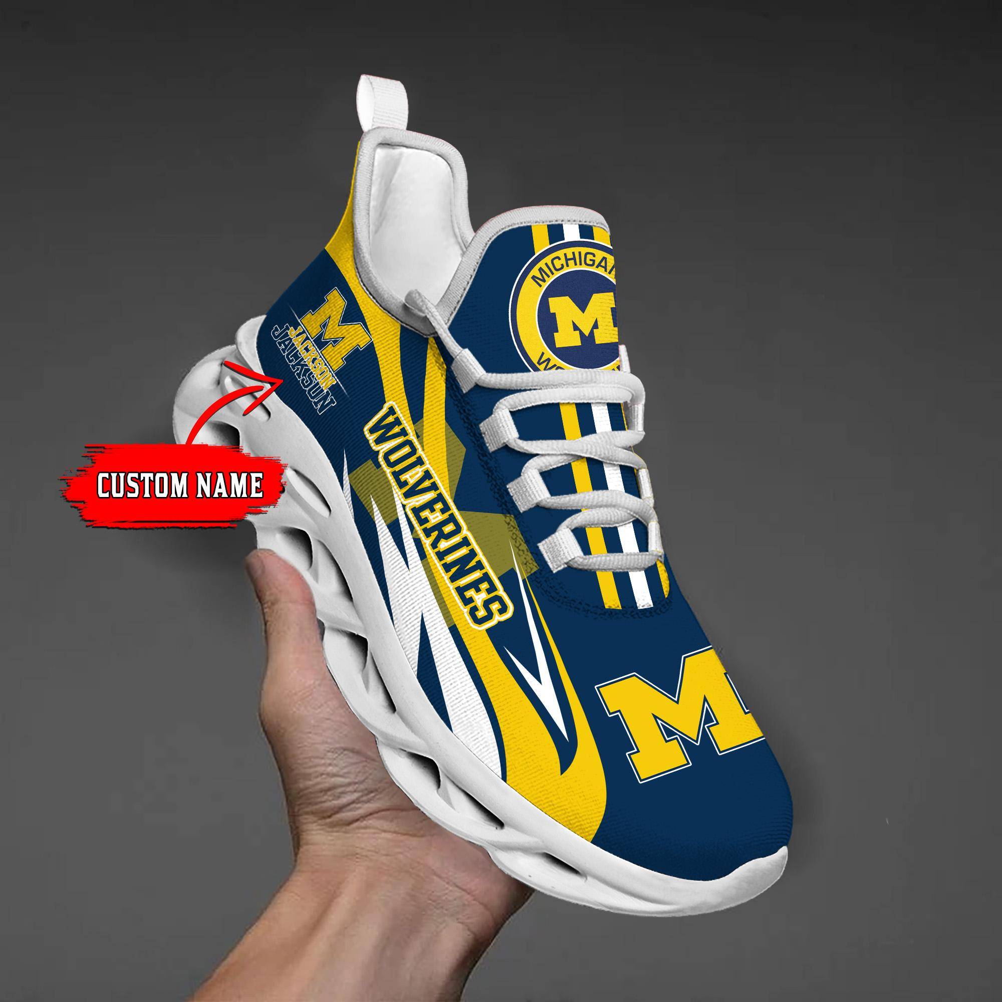 nordmerch michigan wolverines max soul shoes sneakers for men and women xc9rc