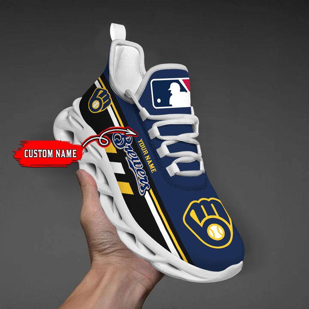 nordmerch milwaukee brewers max soul shoes sneakers for men and women at5ew