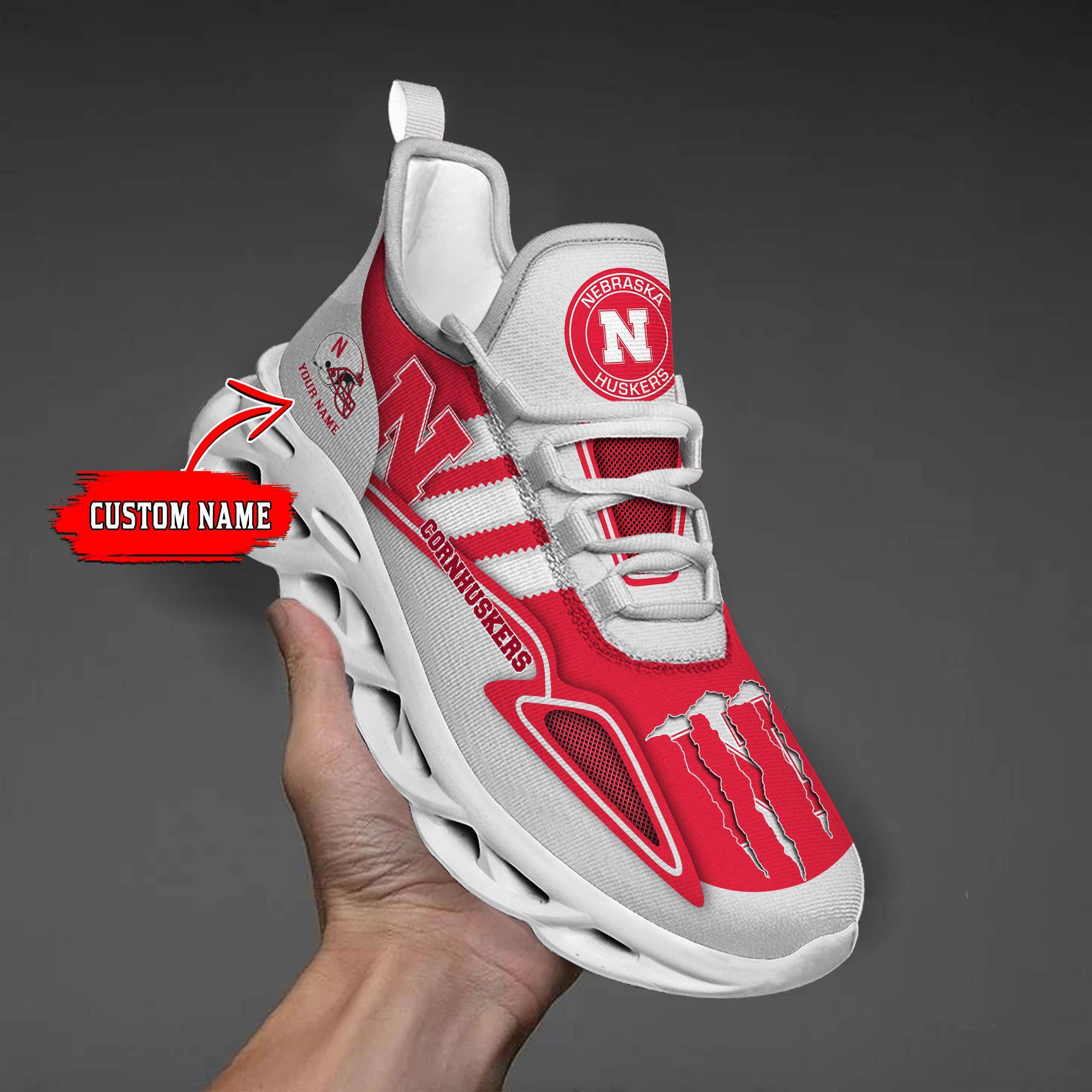 nordmerch nebraska cornhuskers max soul shoes sneakers for men and women 15bkk