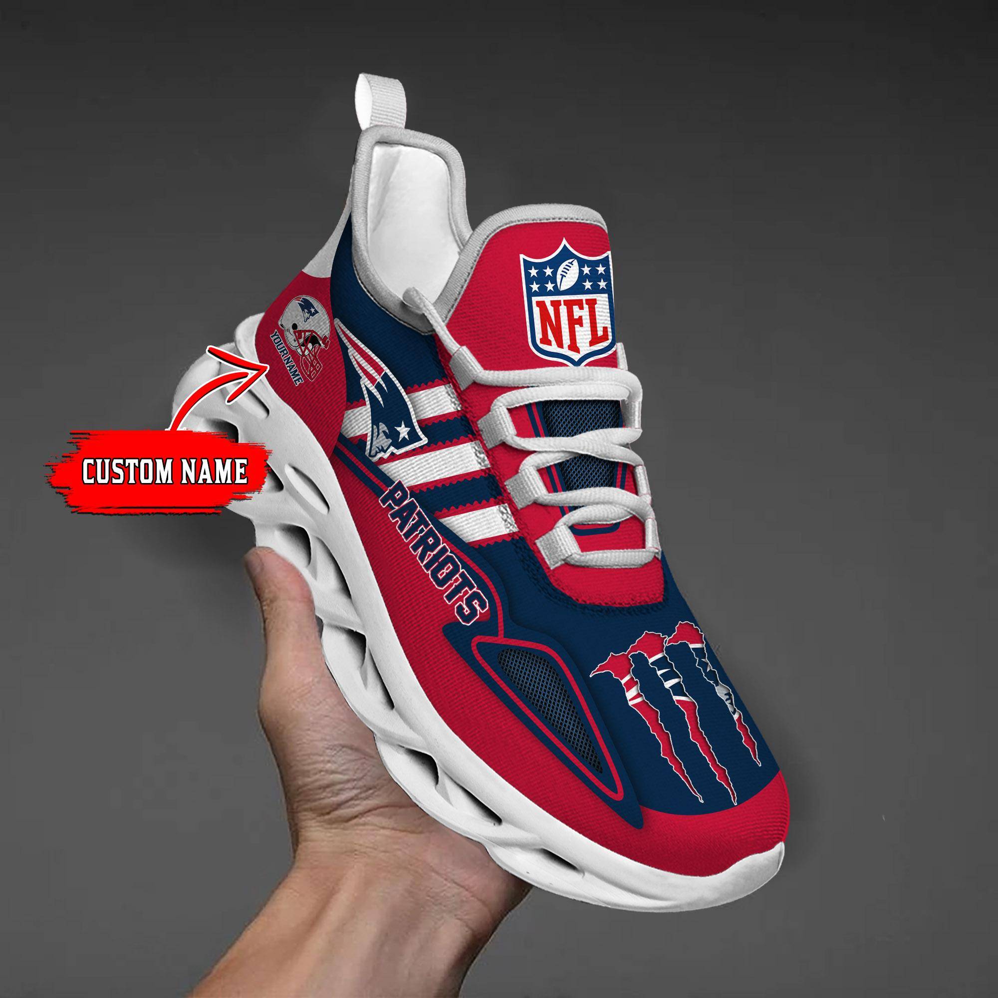 nordmerch new england patriots max soul shoes sneakers for men and women ycvvm