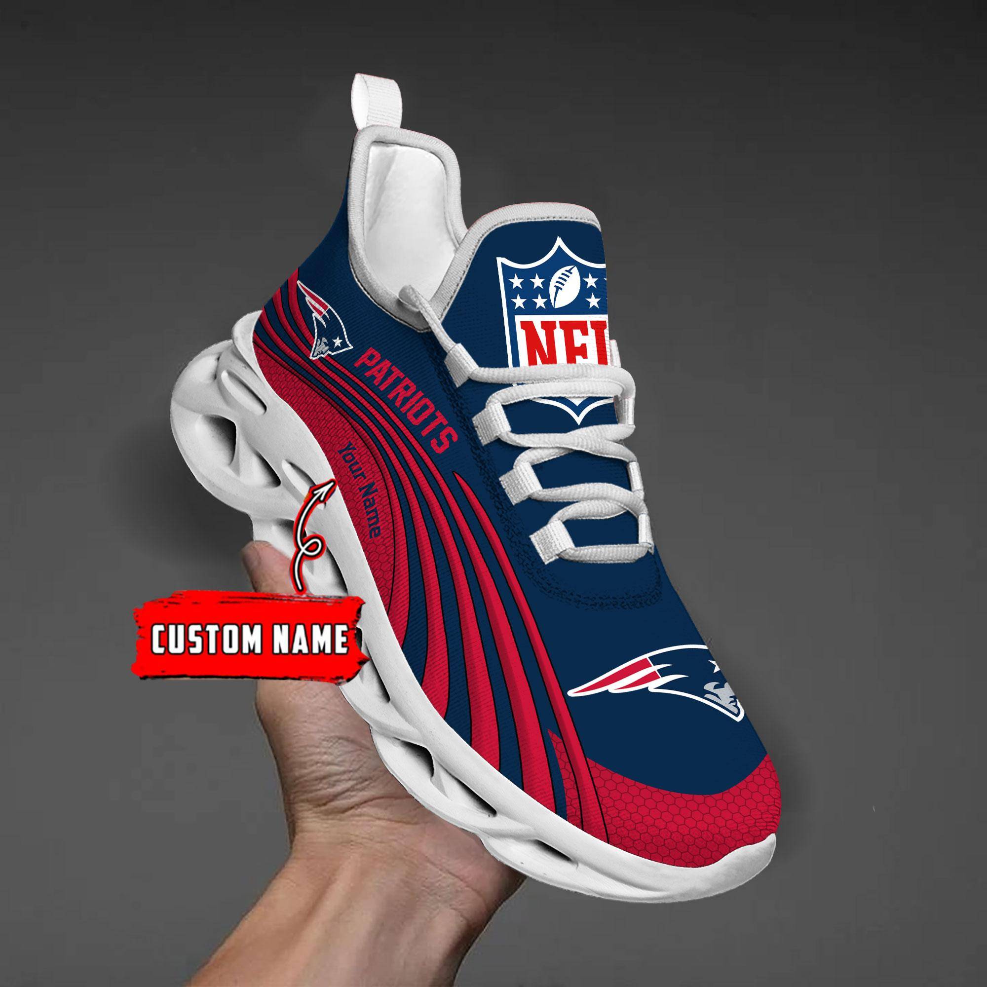 nordmerch new england patriots max soul shoes sneakers for men and women yh10f